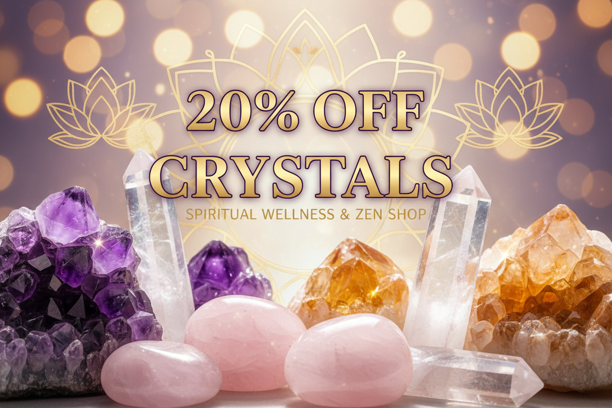 20% Crystals & Salt Lamps