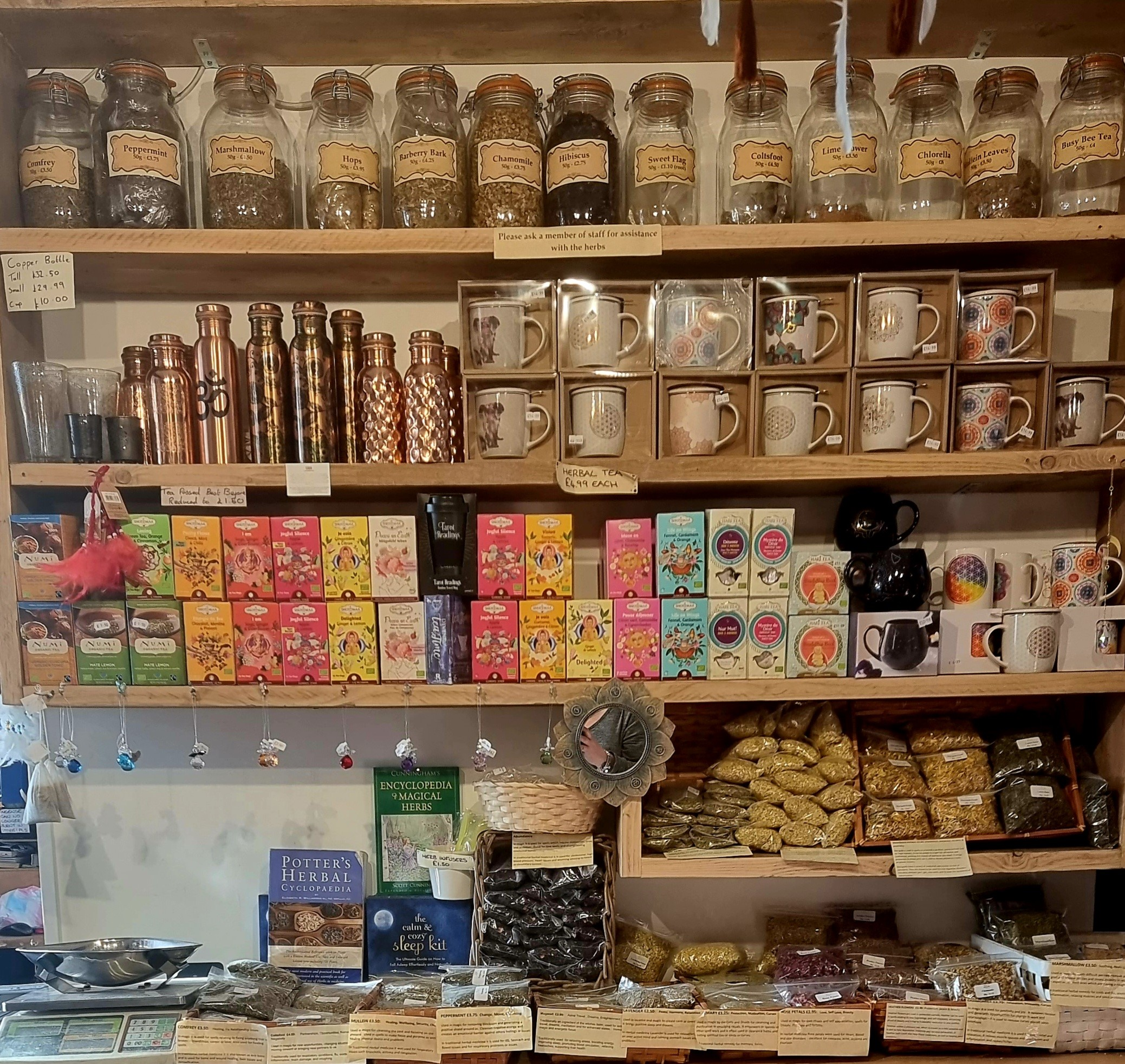 Natural Health Teas Vitamins Mugs Books