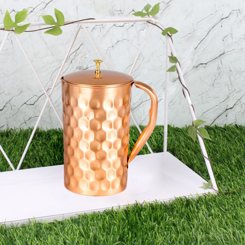 Pure Copper Water Jug (Diamond)