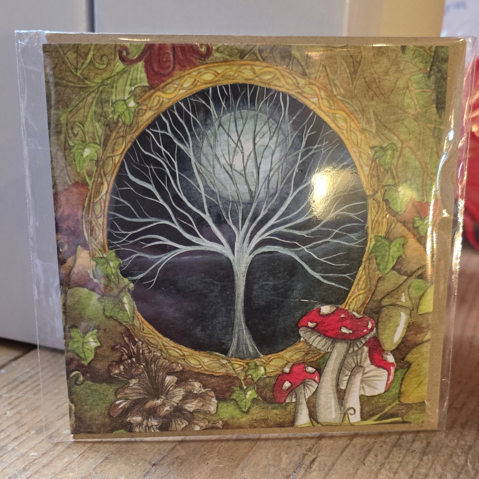 Mushroom Tree of Life Card