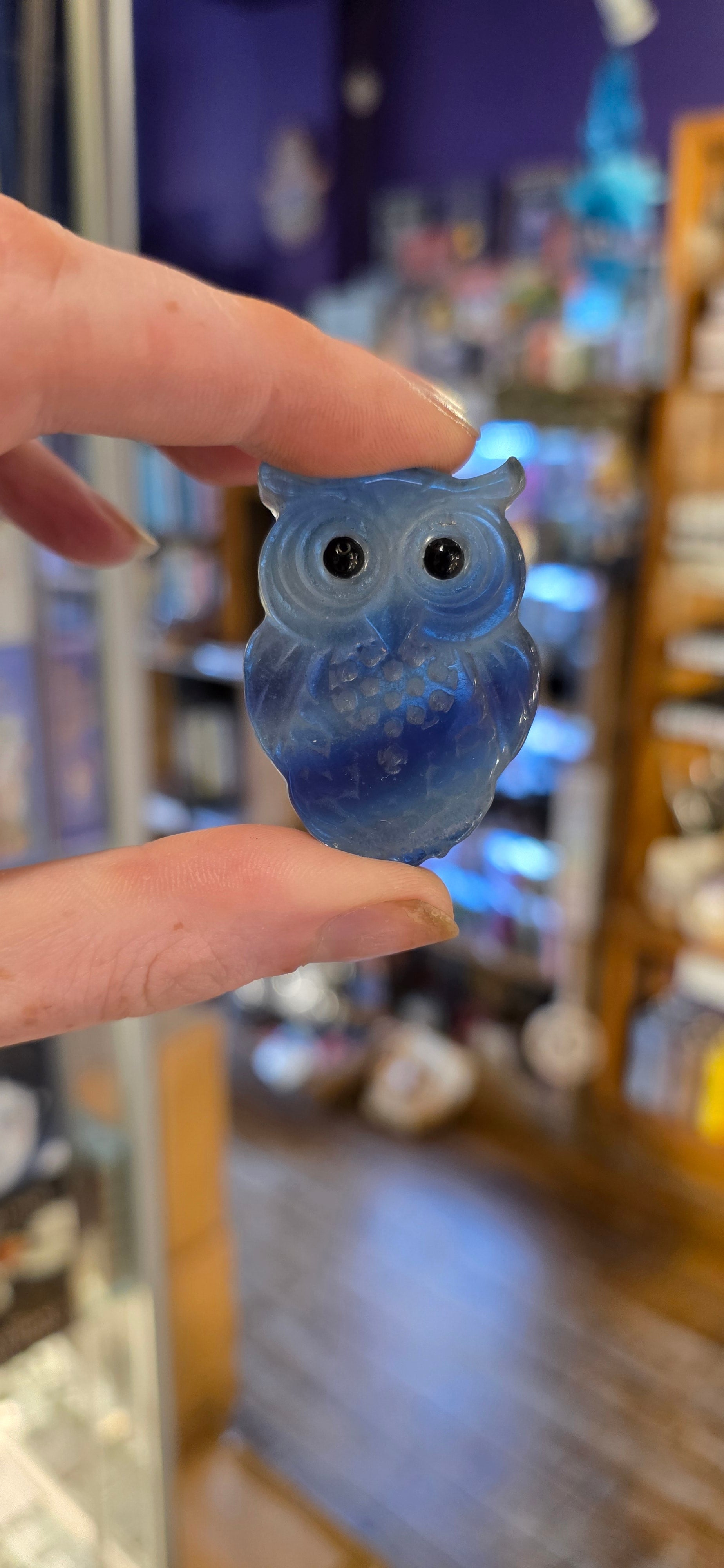 Rainbow Fluorite Owls