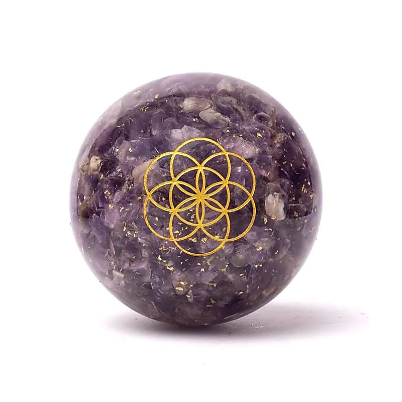Amethyst Orgonite Sphere