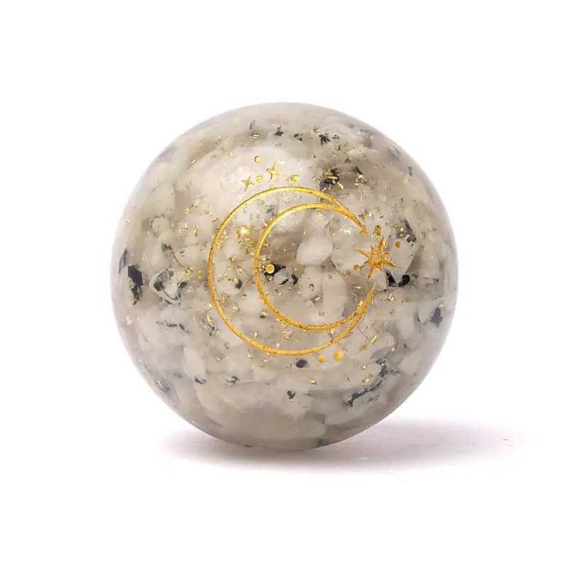 Moonstone Orgonite Sphere