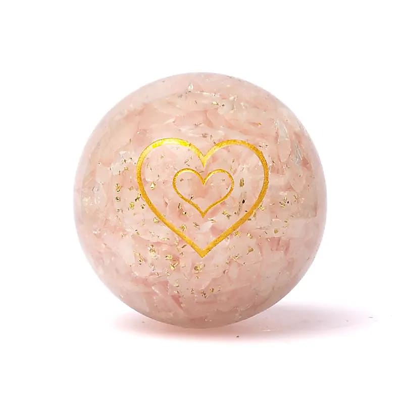 Rose Quartz Orgonite Sphere