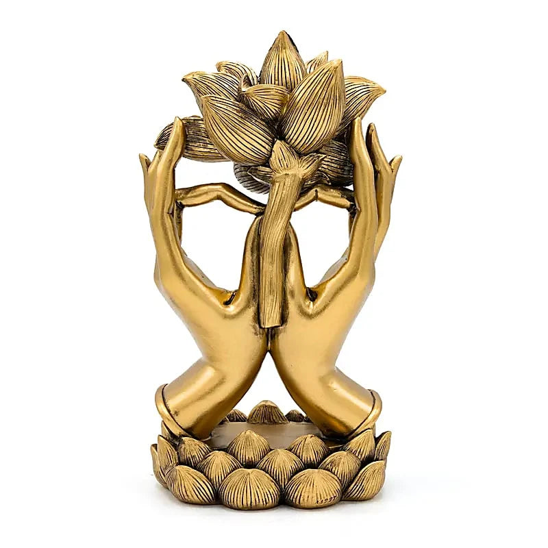 Deco Hands with Lotus Gold