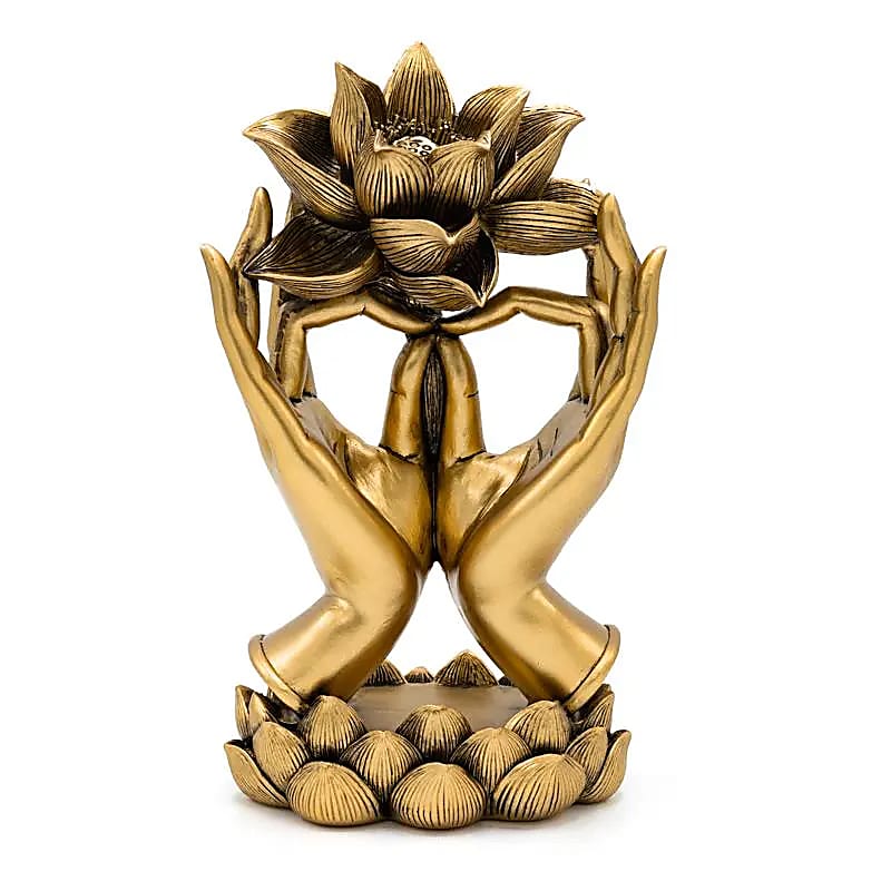 Deco Hands with Lotus Gold