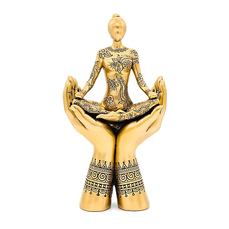 Deco Yoga Meditation Hands Statue