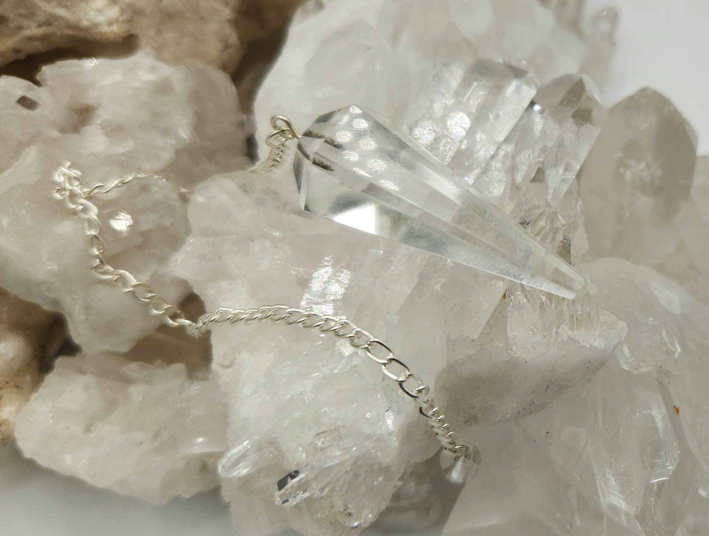 Clear Quartz Pendulum