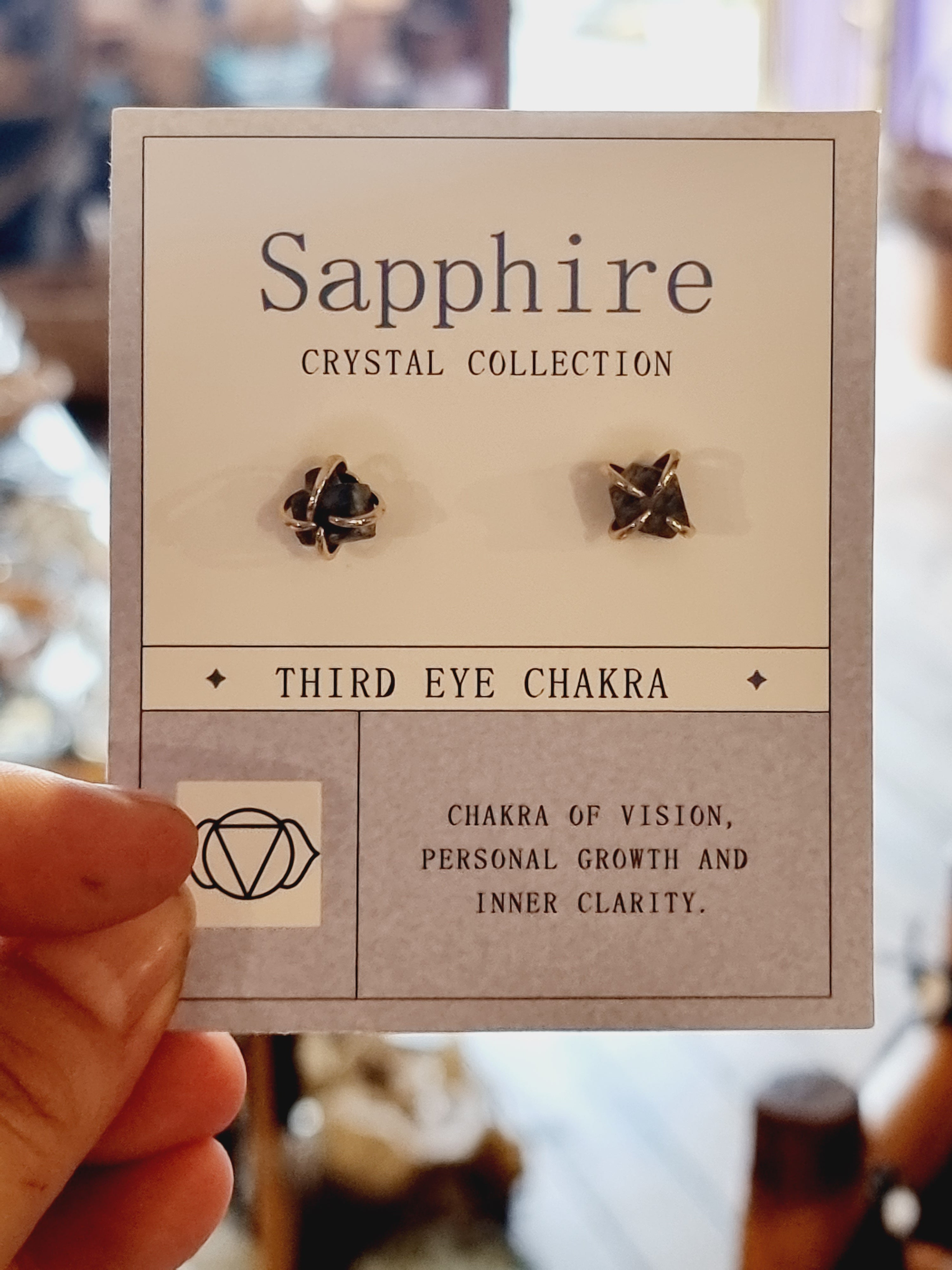 Sapphire Third Eye Earrings