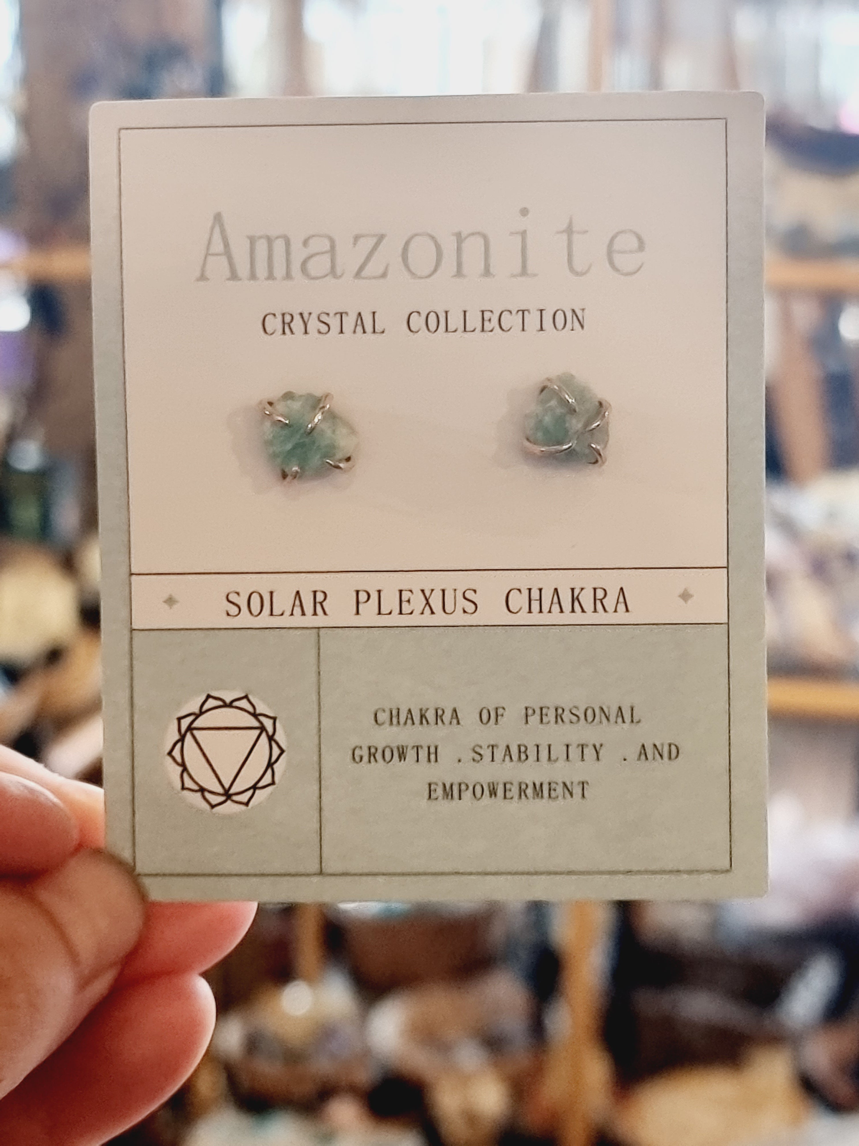 Amazonite Solar Plexus Chakra Earrings