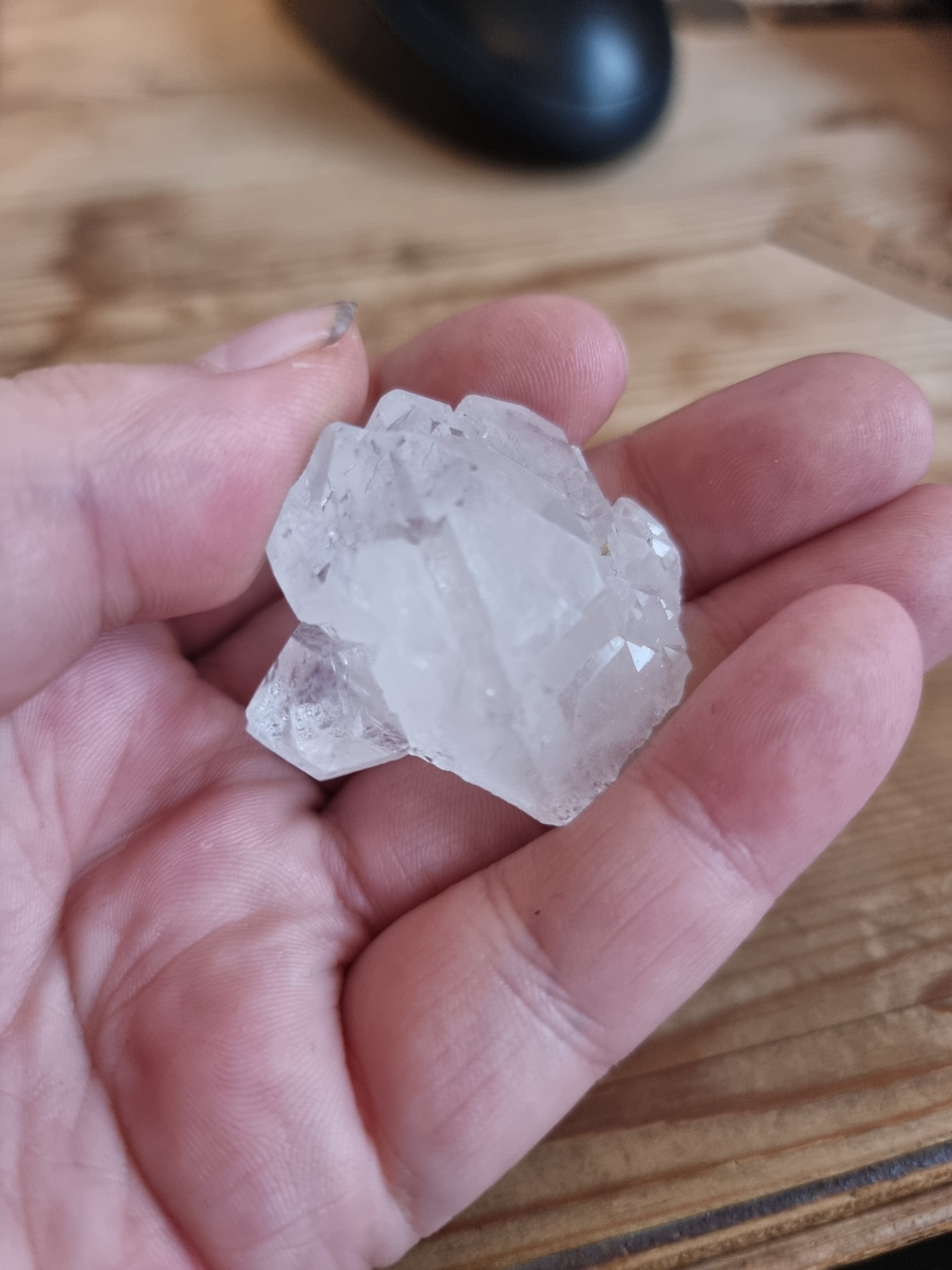 Clear Quartz Elestial Capped Crown Cluster