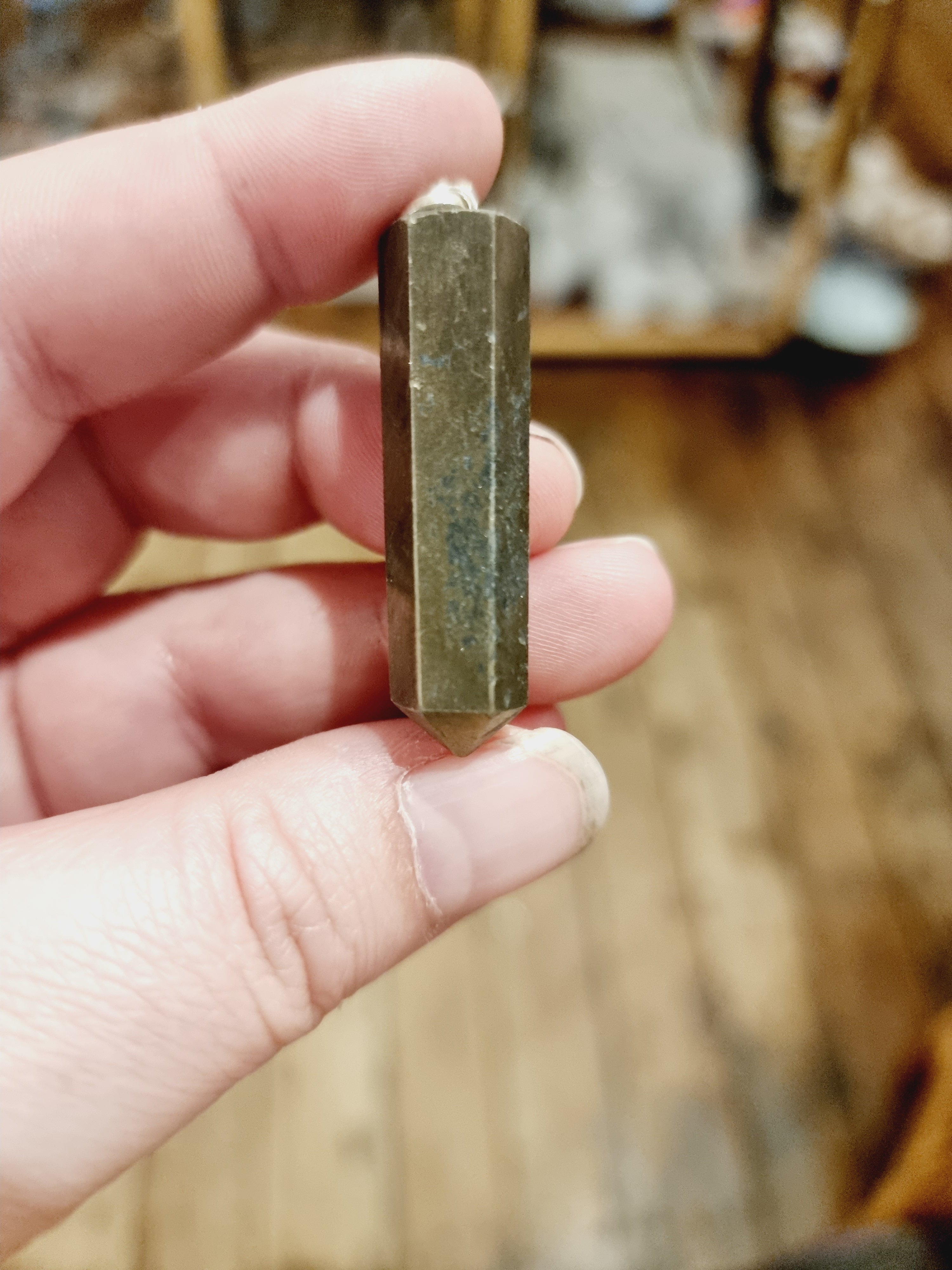 Pyrite Pencil Point Pendant
