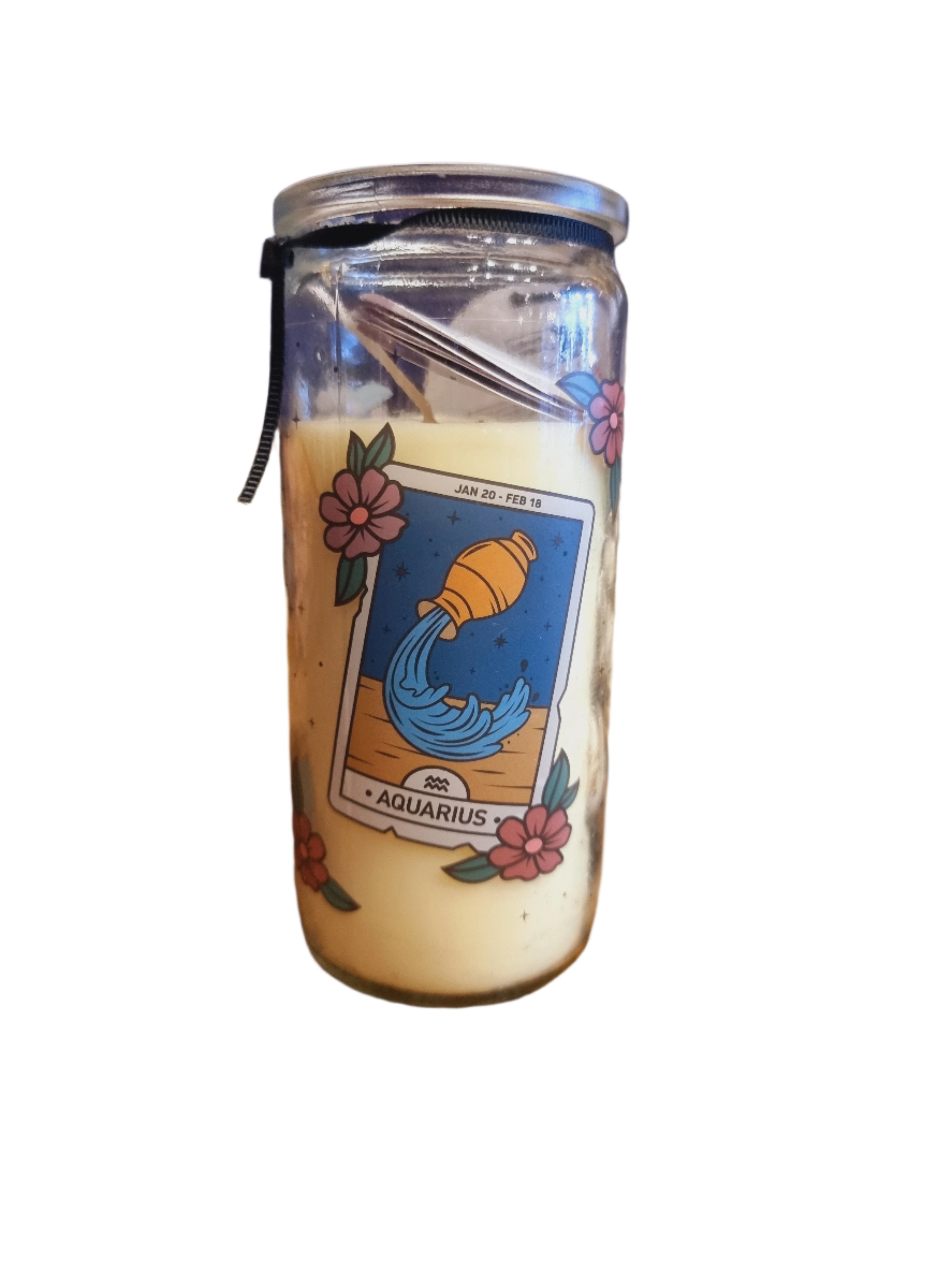Aquarius Zodiac Candle