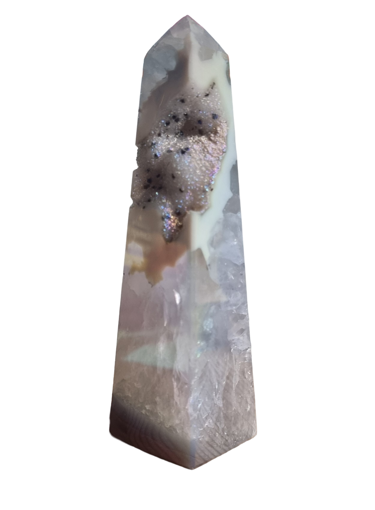 Druzy Aura Agate Tower