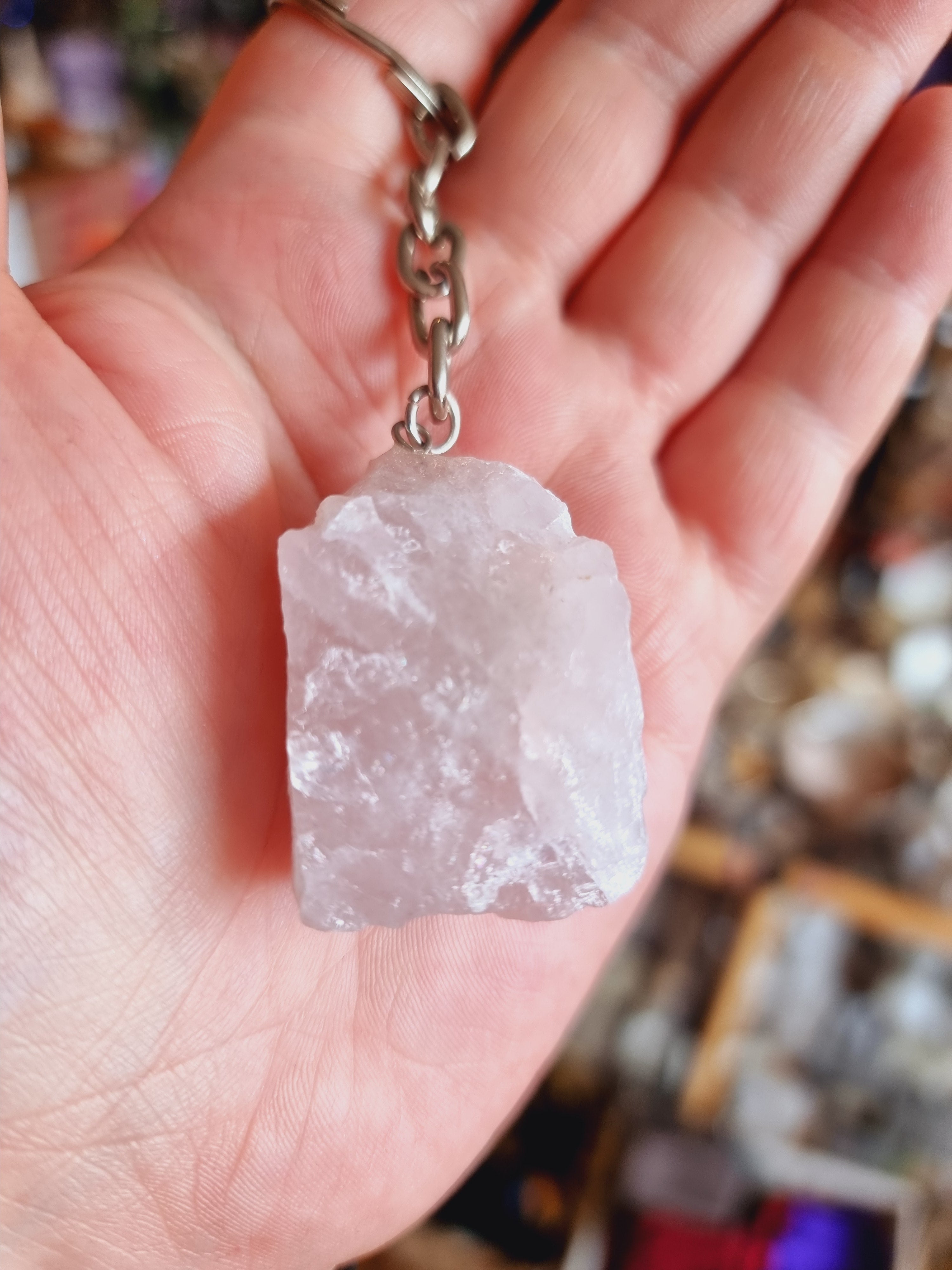 Rose Quartz Keyring