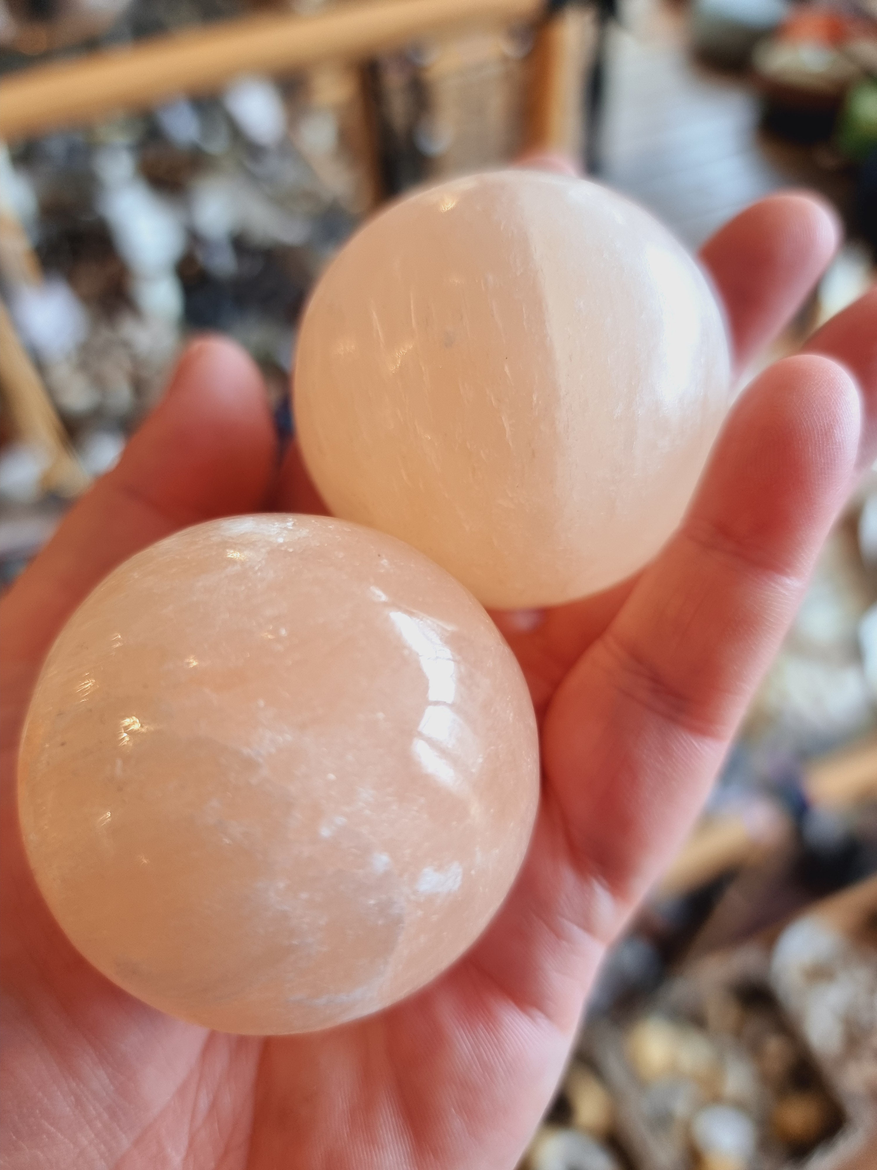 Orange Selenite Sphere
