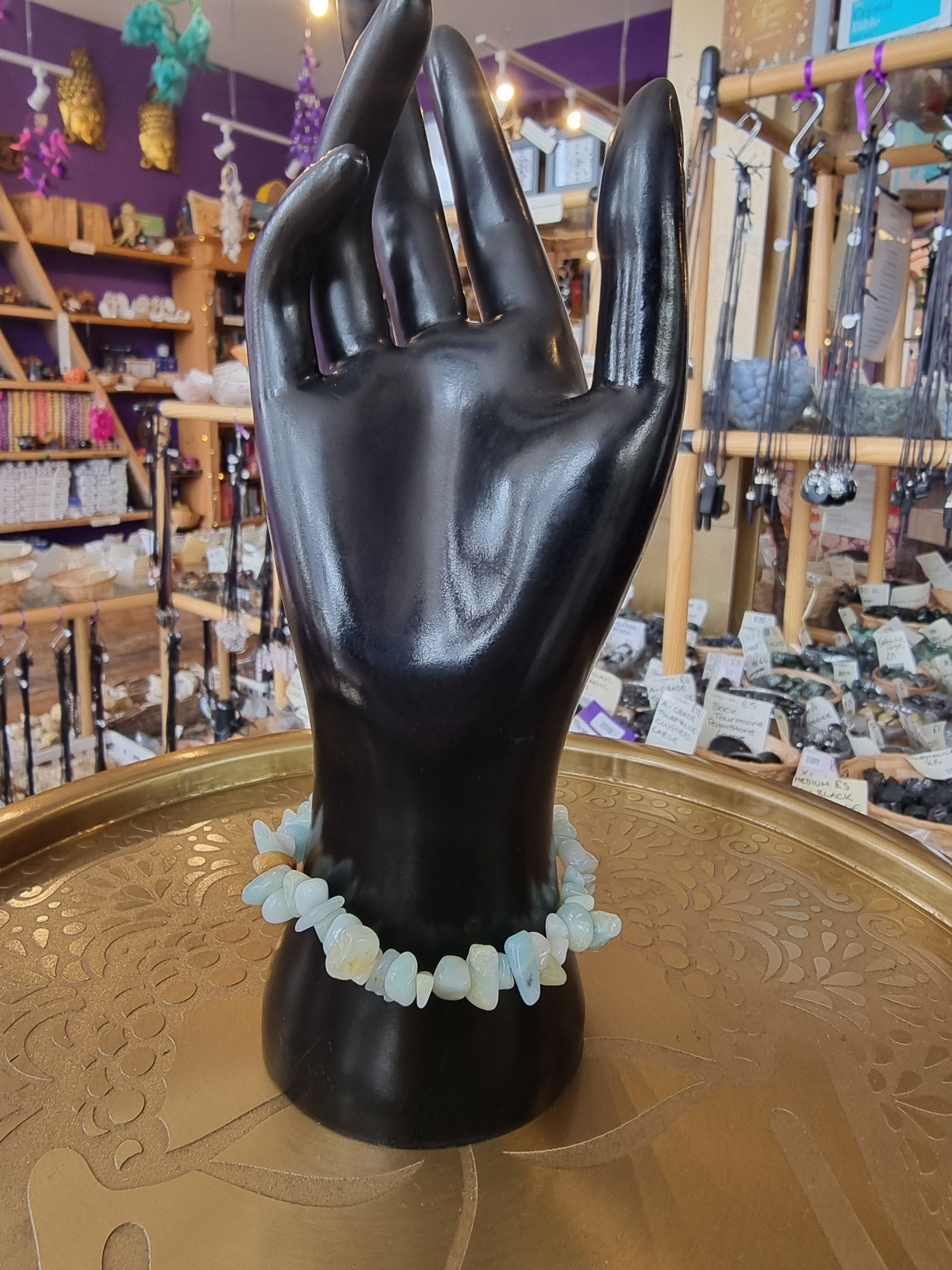 Amazonite Chip Bracelet