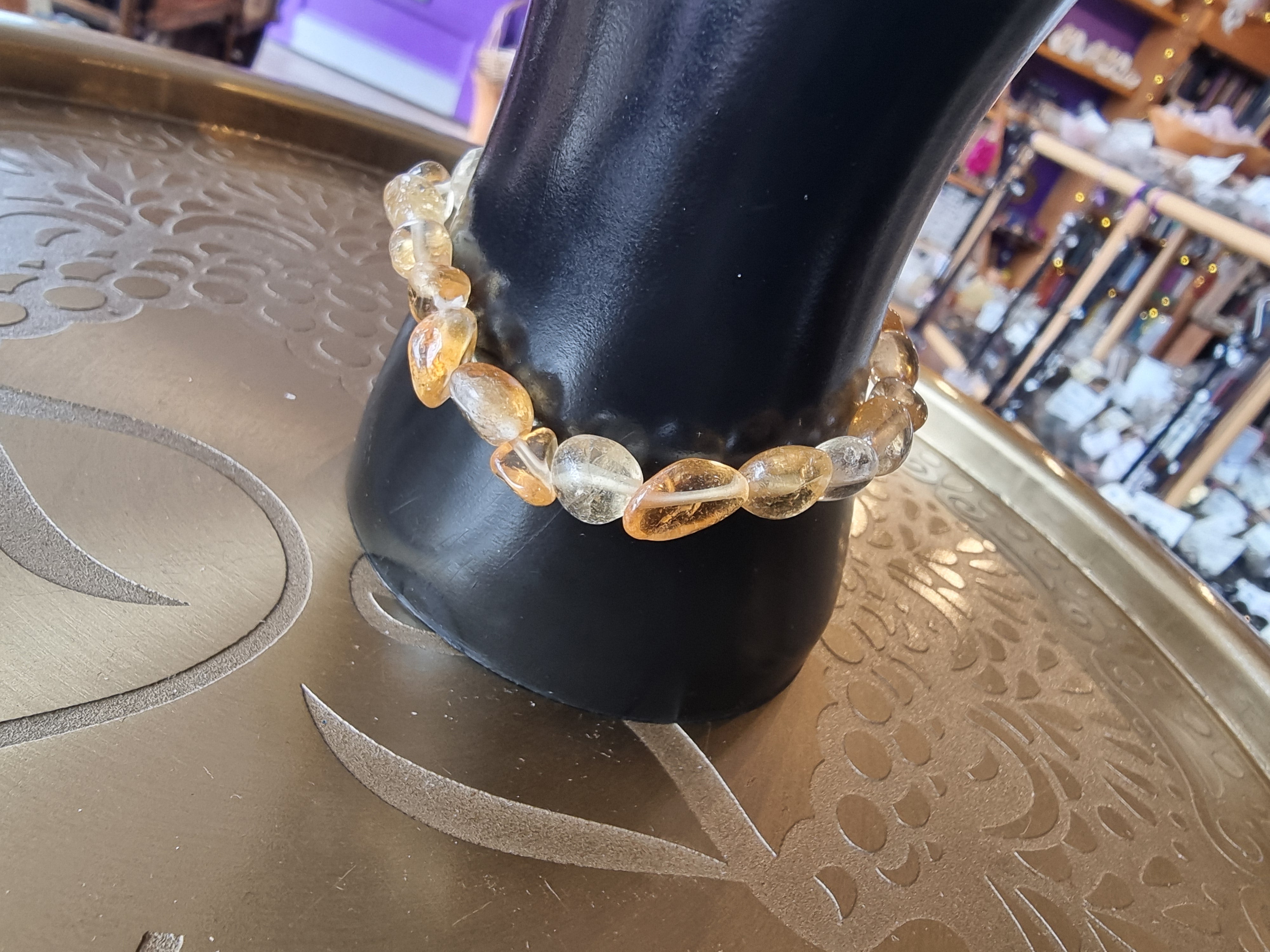 Citrine Beaded Bracelet
