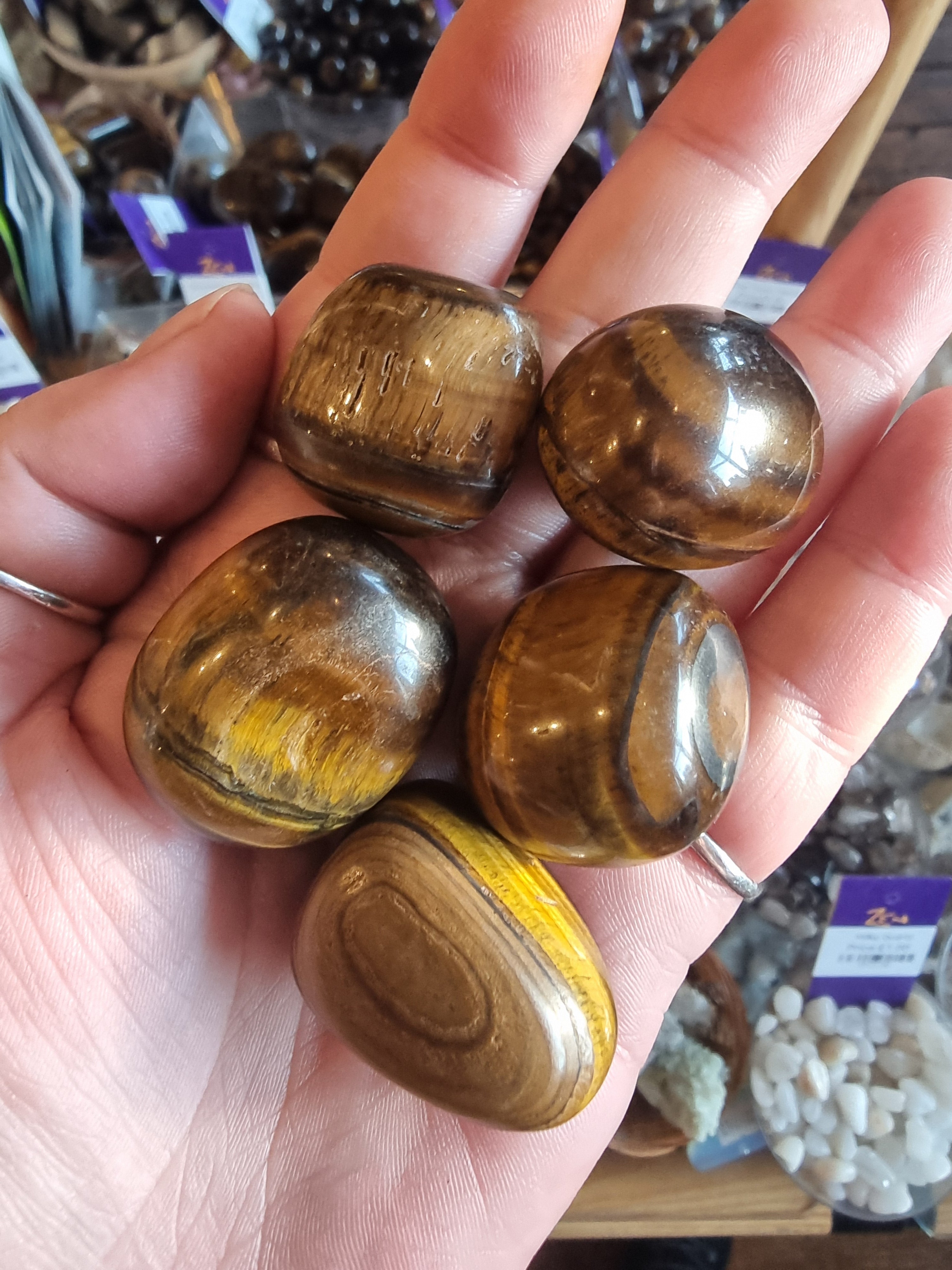 Tigers Eye Tumbled