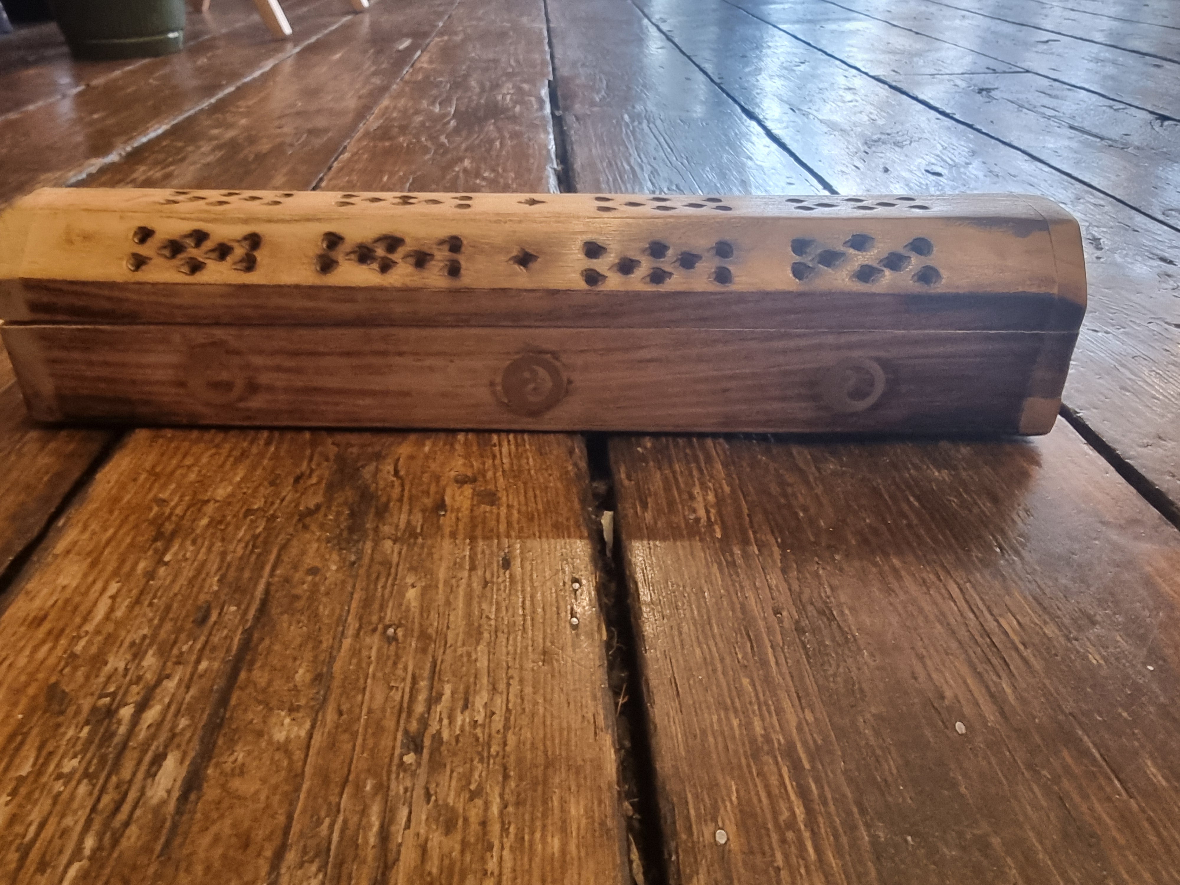 Wooden Box Incense Holder