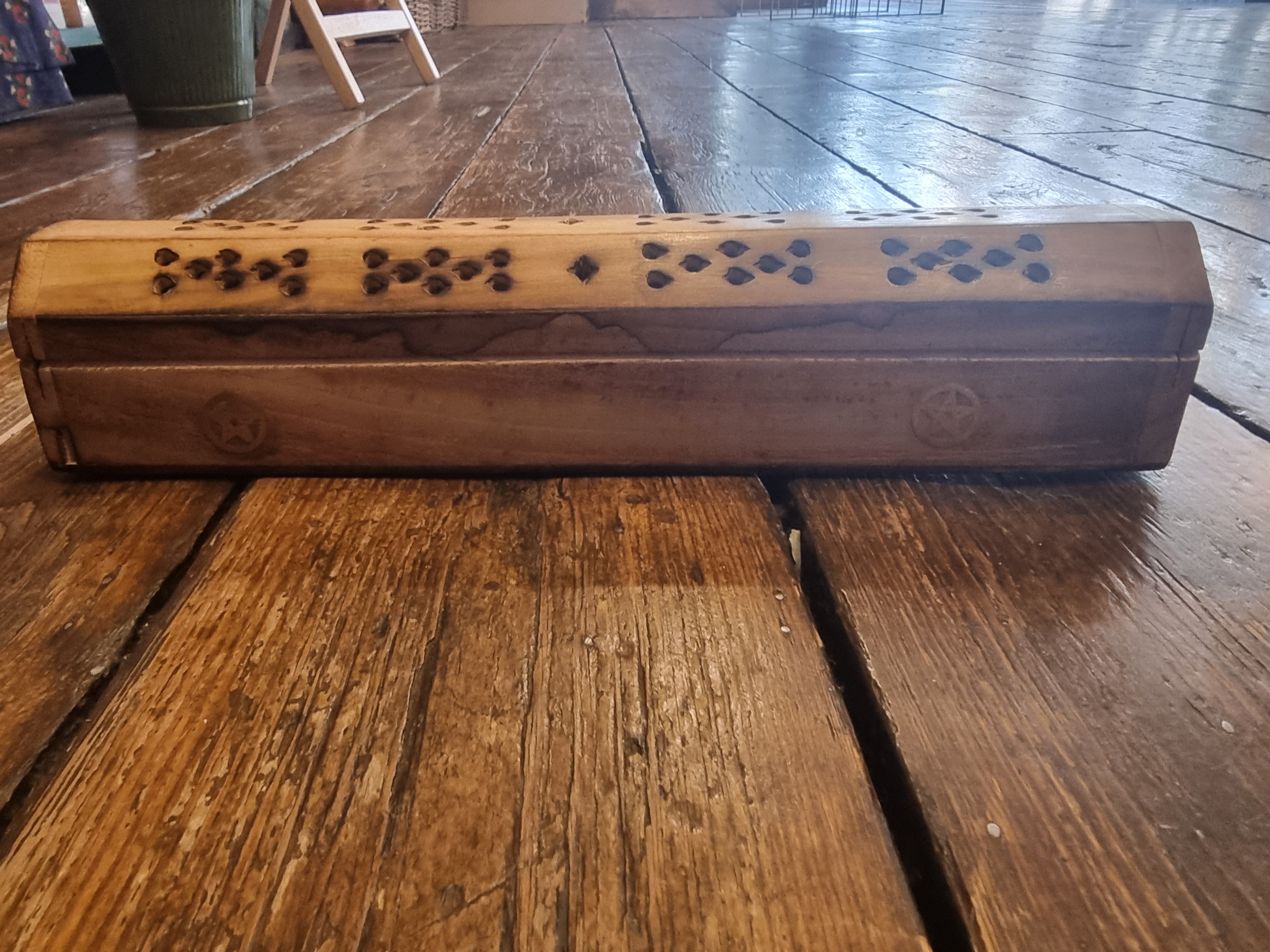 Wooden Box Incense Holder