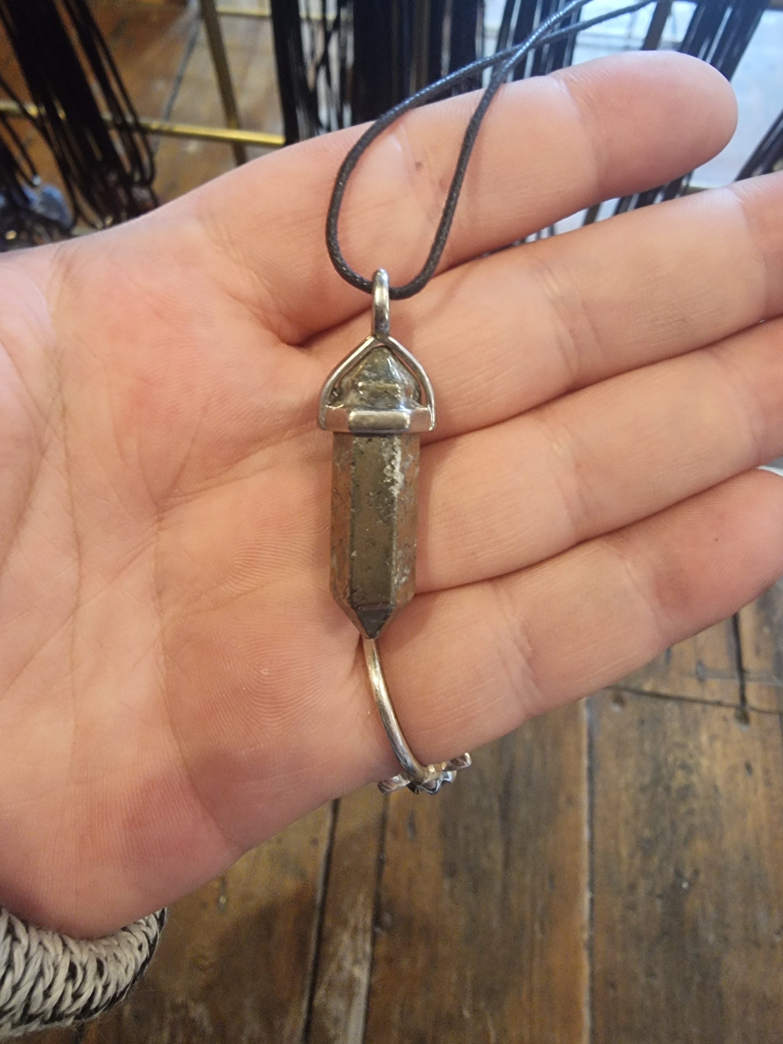 Pyrite Point Pendant