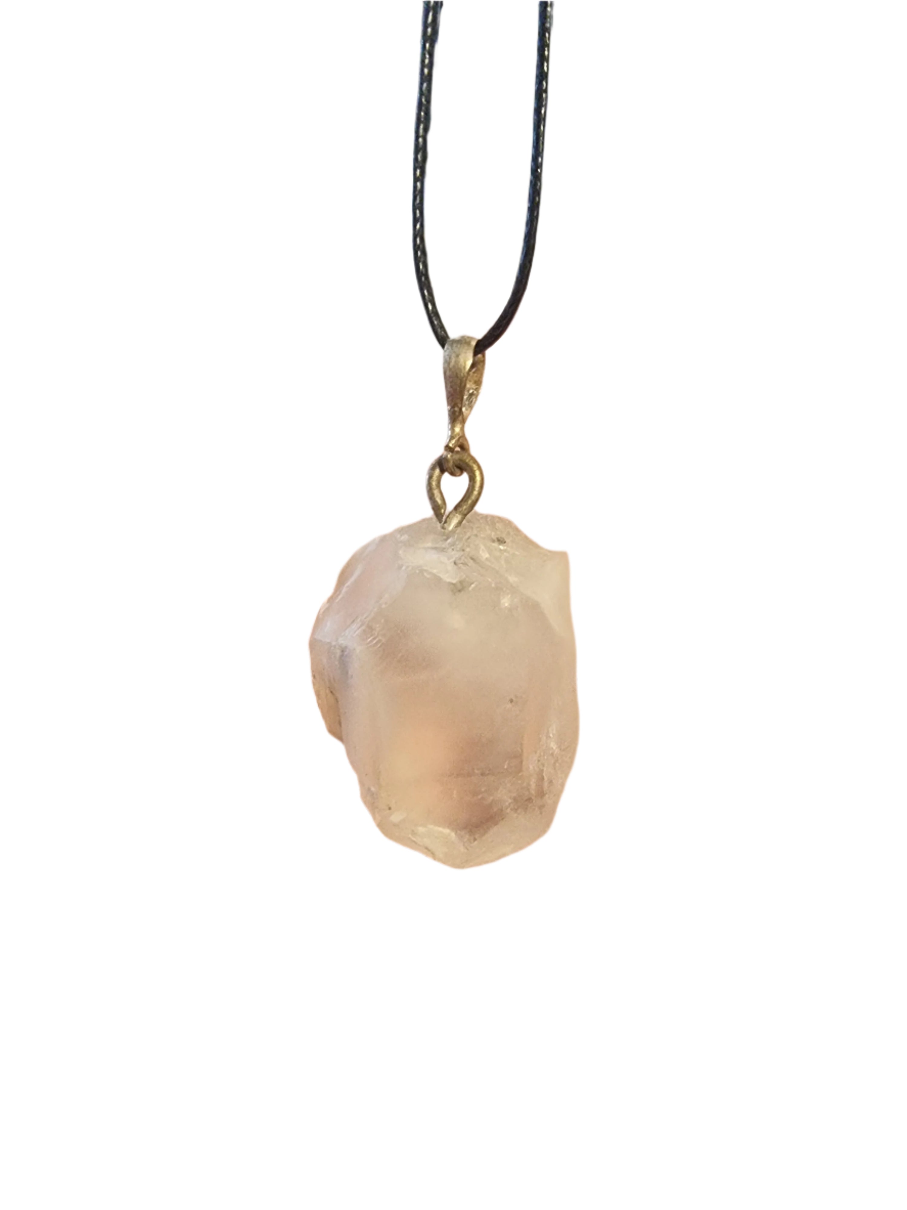 Clear Quartz Raw Pendant