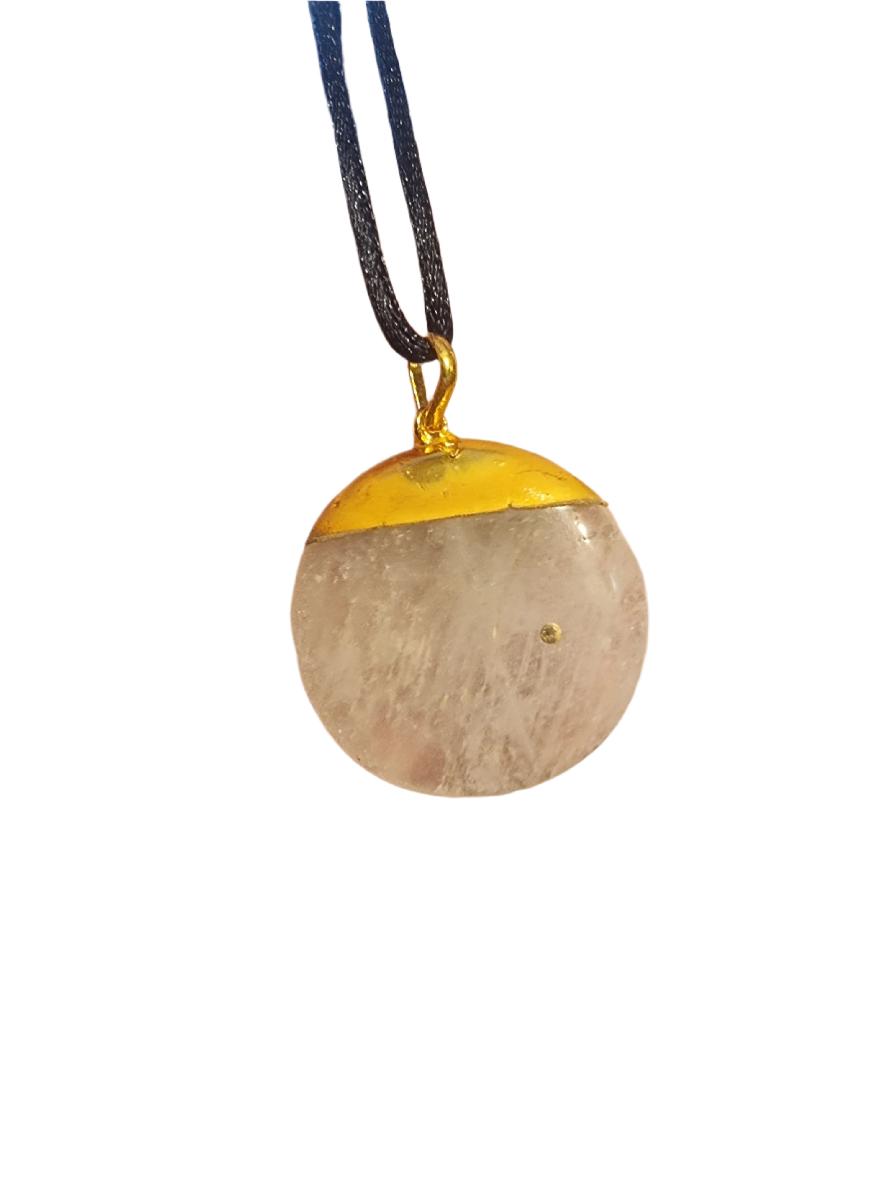 Clear Quartz Round Pendant