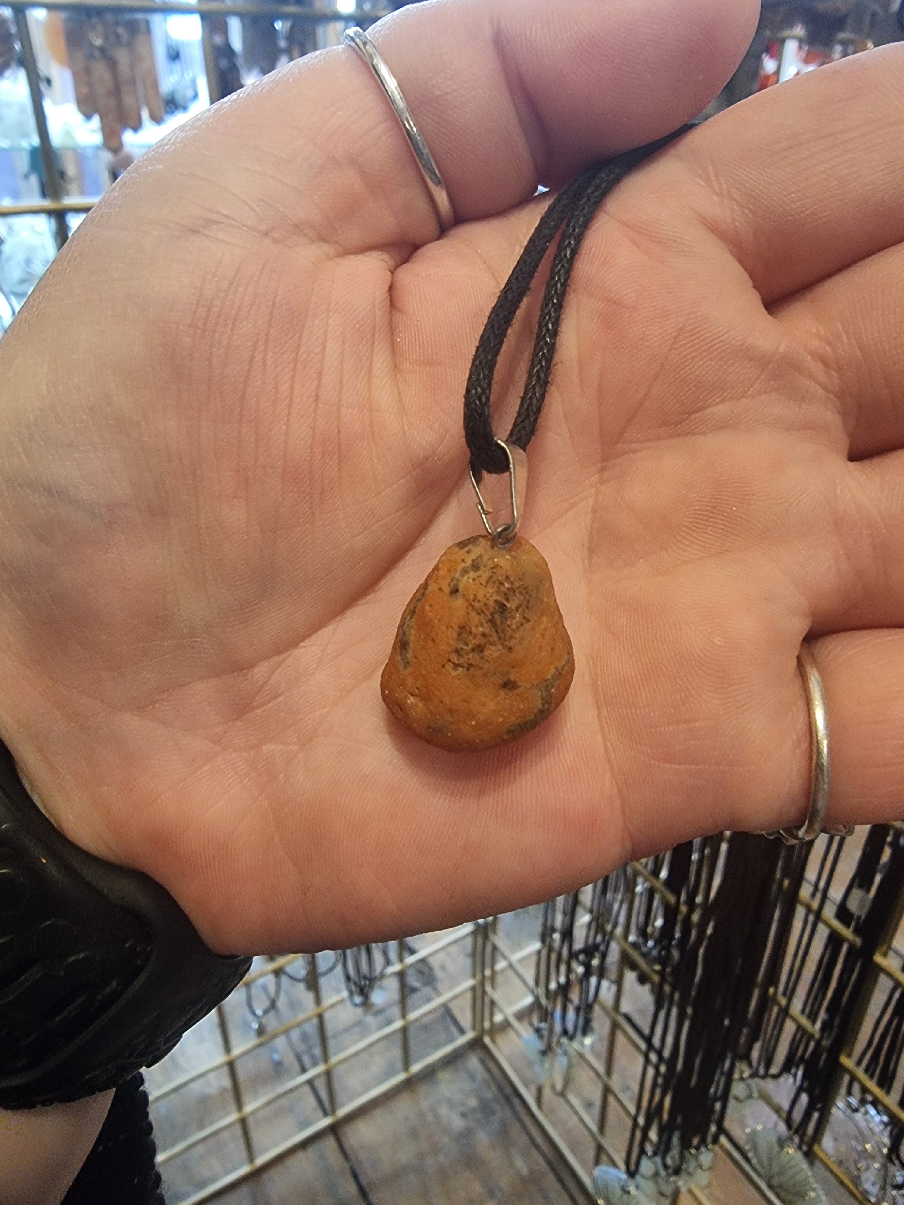 Fire Agate Pendant