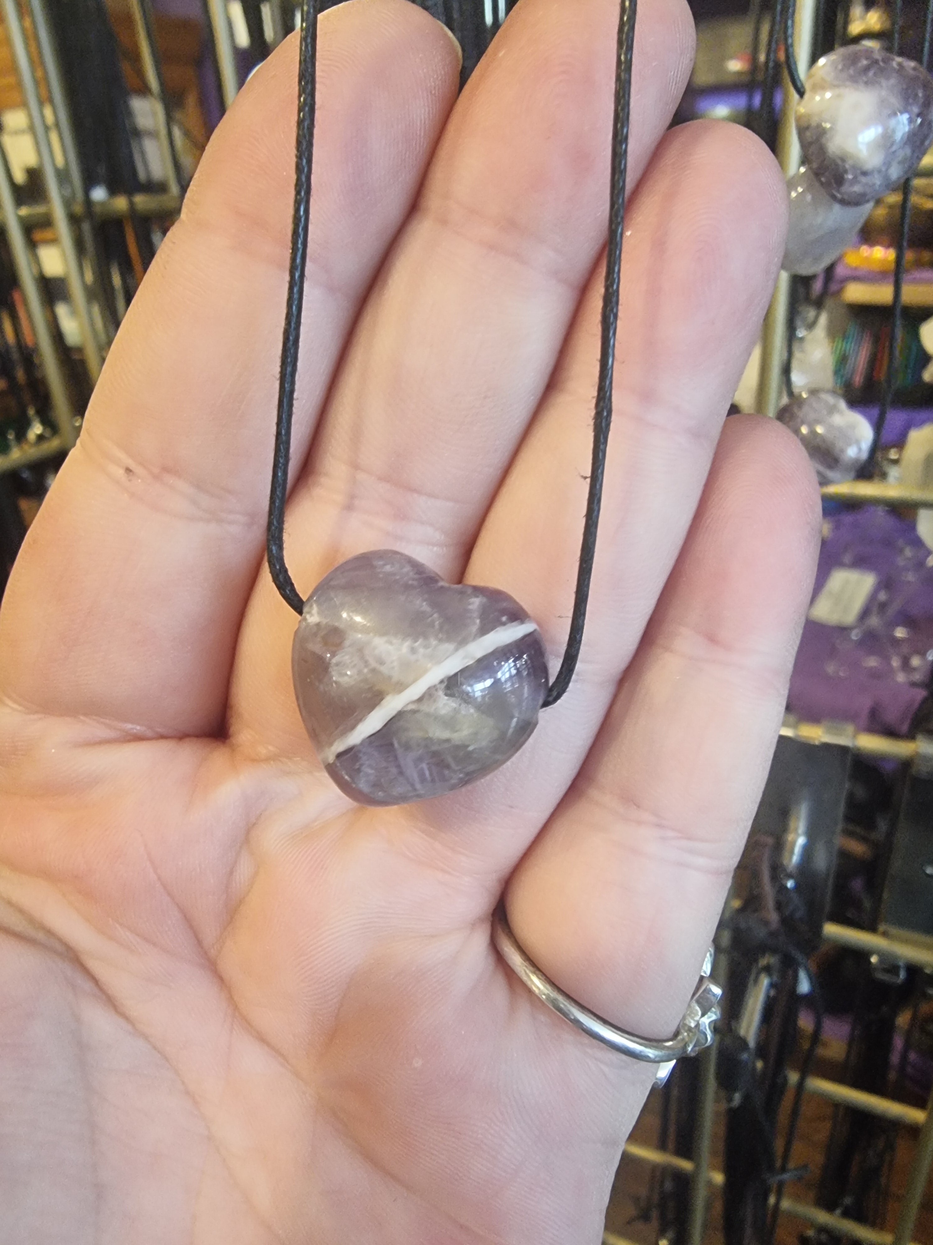 Amethyst Heart Pendant