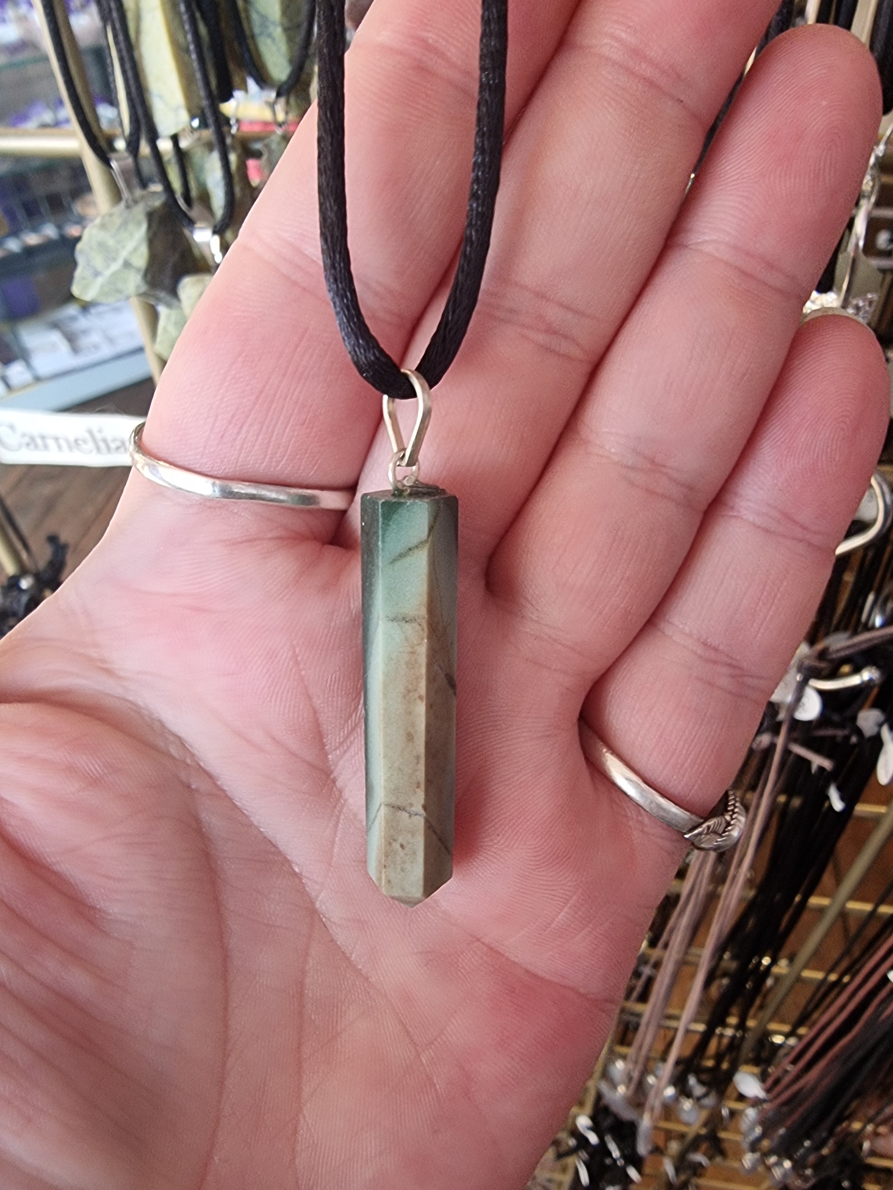 Jade Pencil Point Pendant