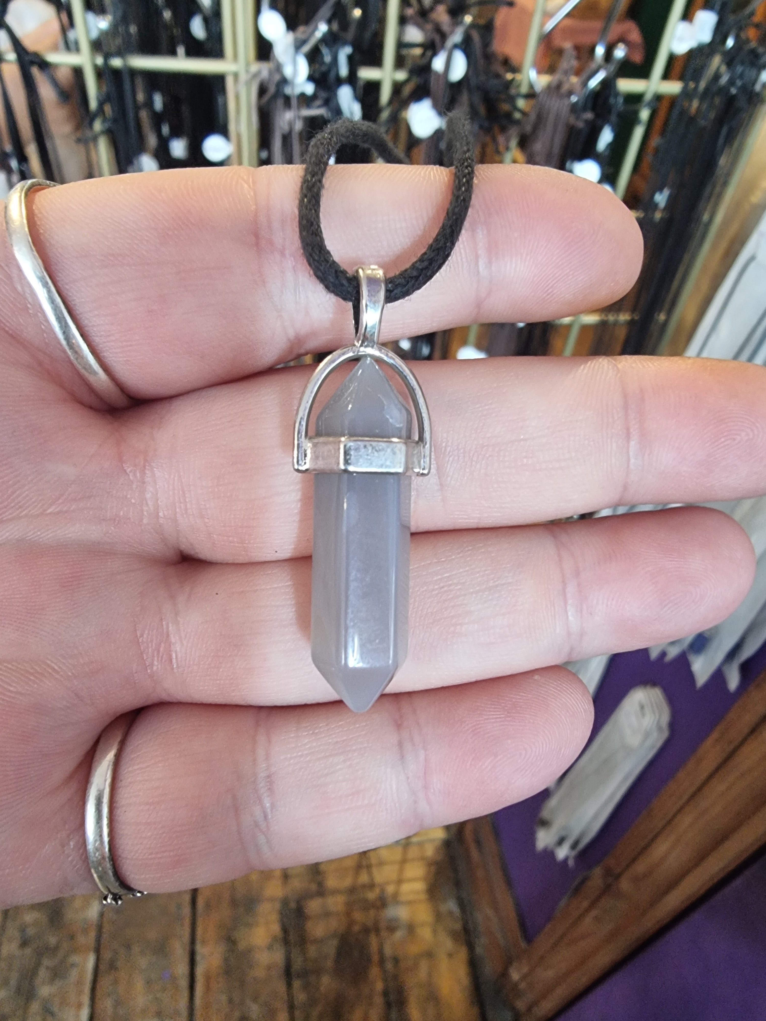 Agate Point Pendant