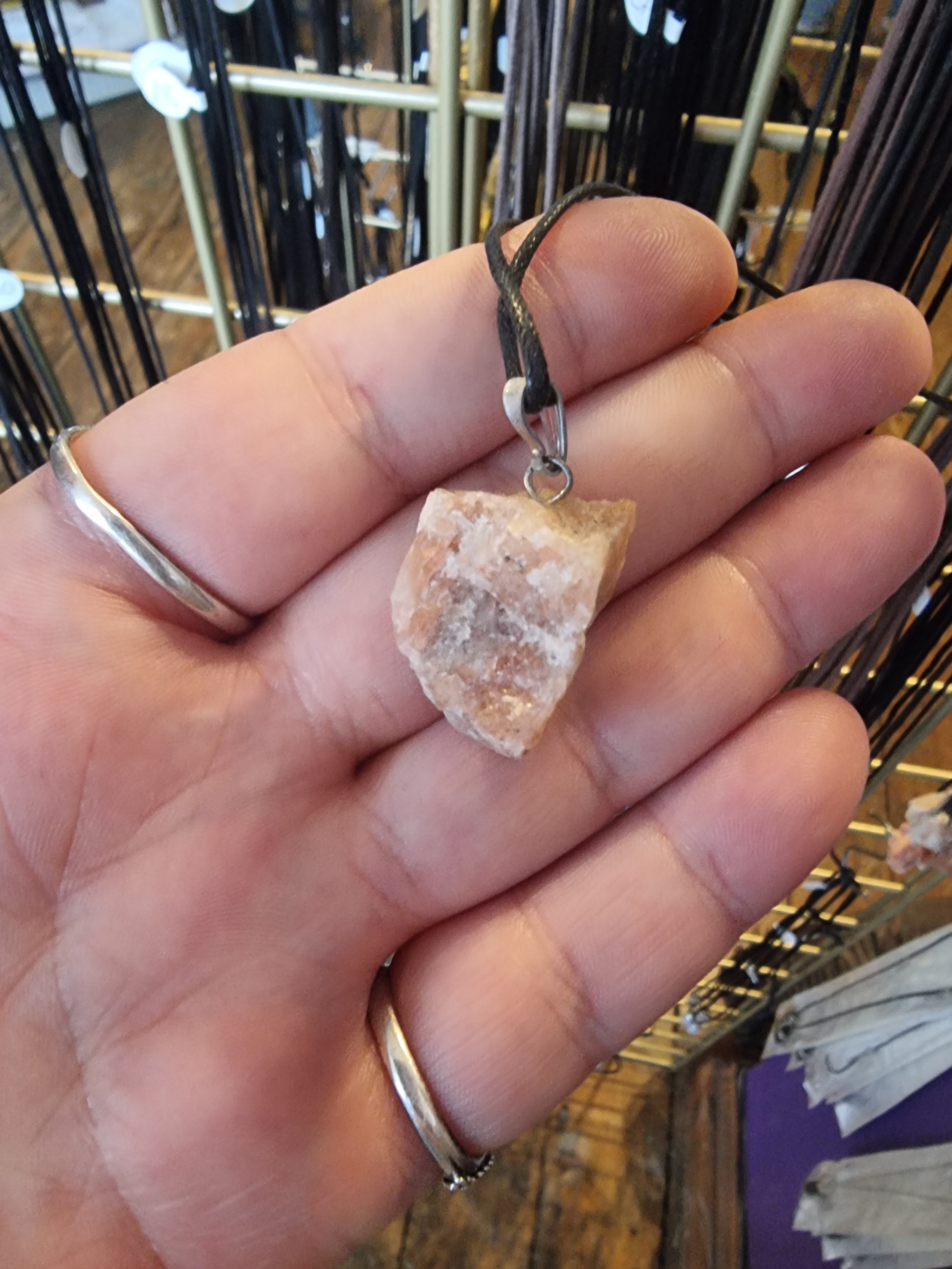 Sunstone Raw Pendant