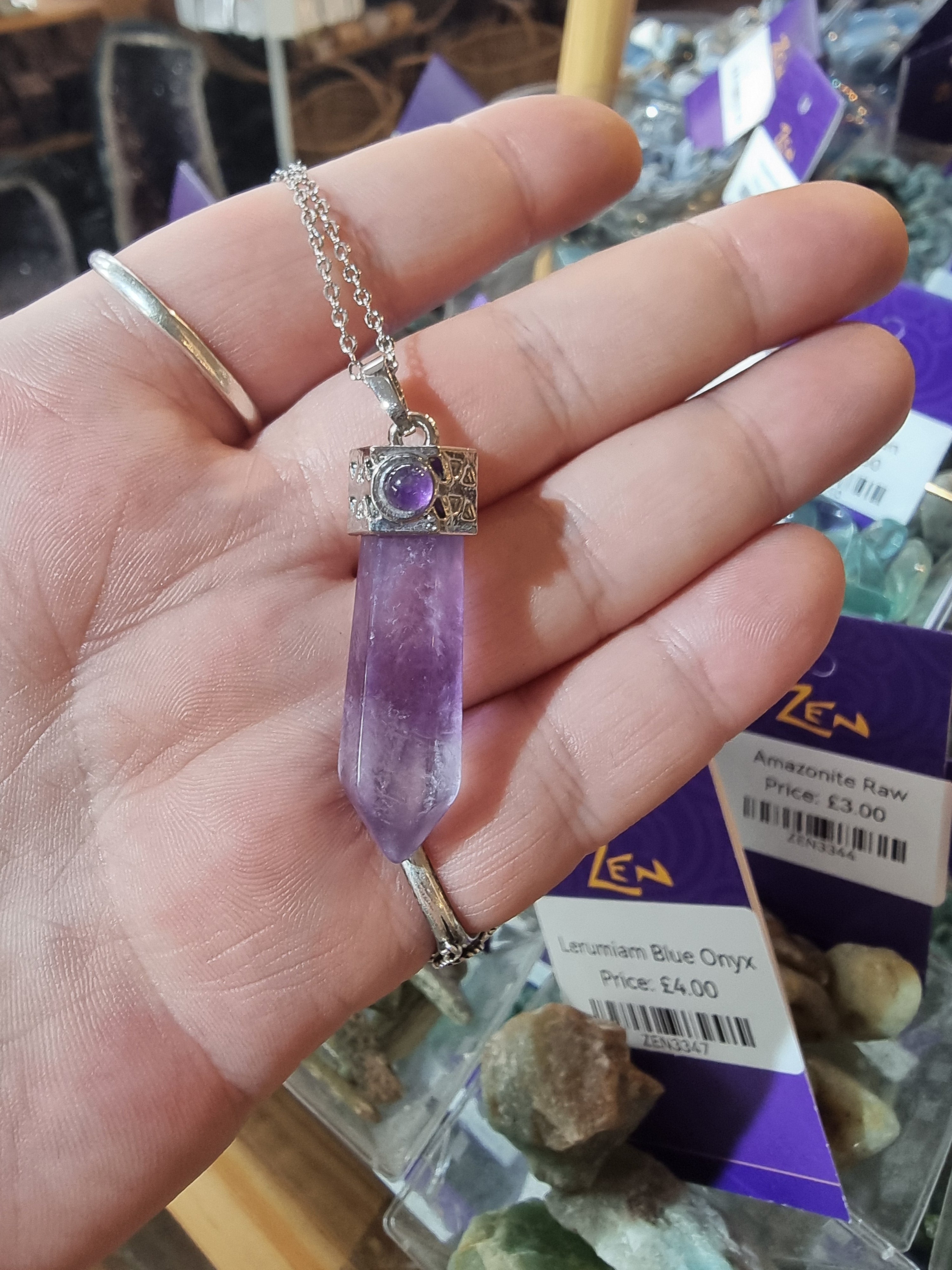 Amethyst Wand Pendant