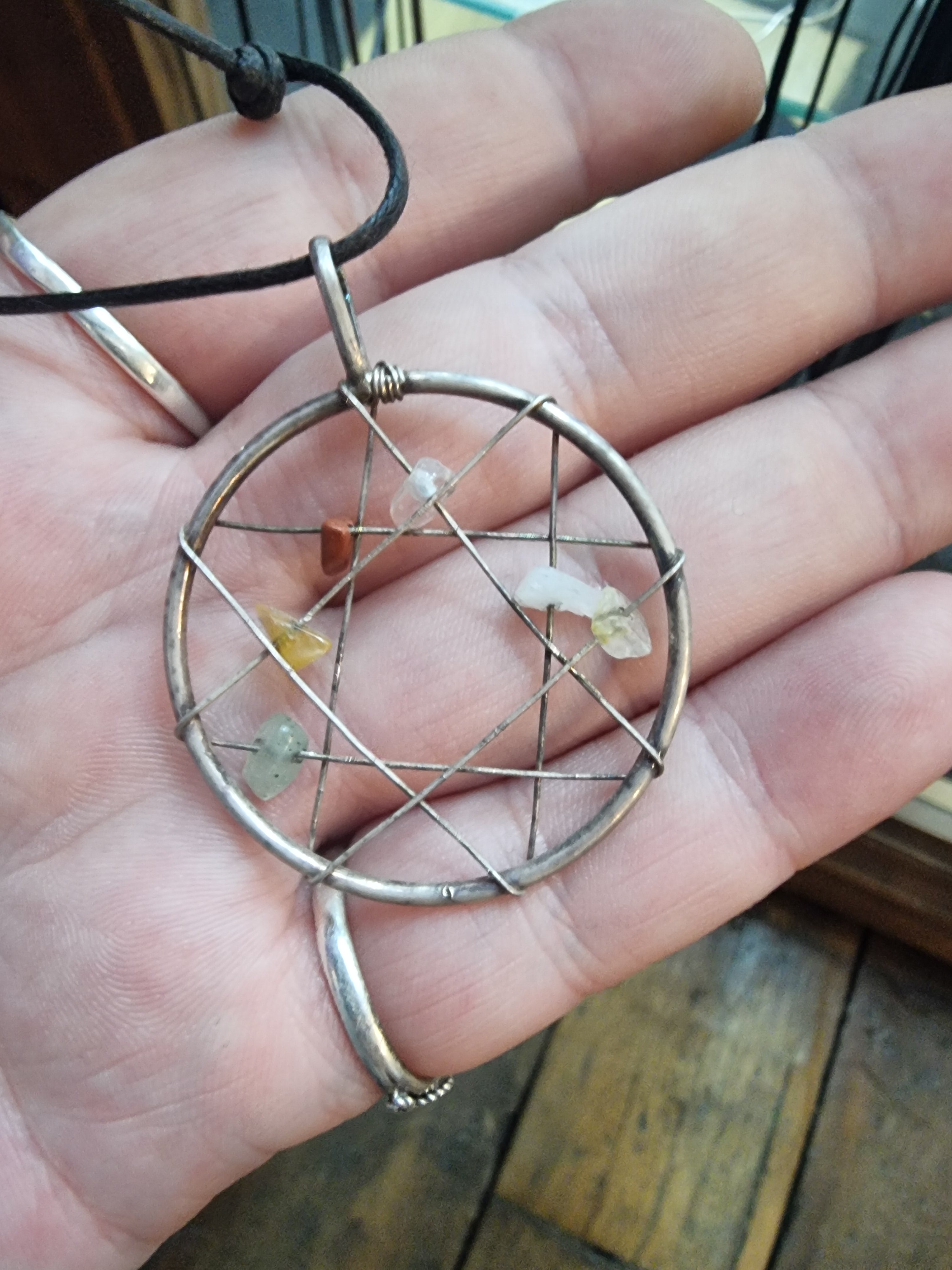 Chakra Wired Pentagram Pendant