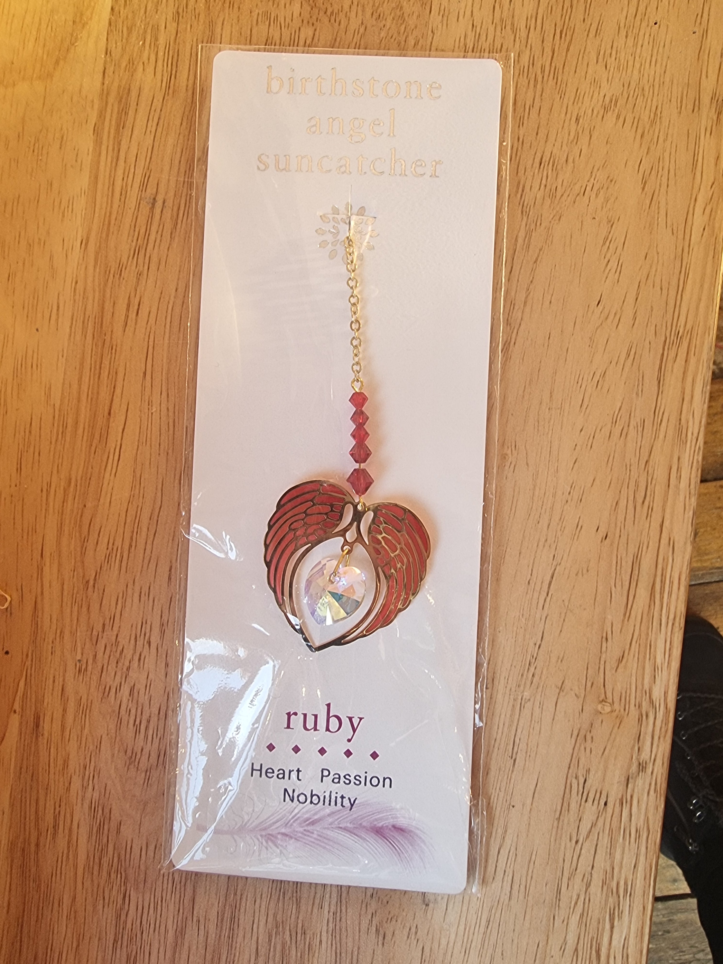 July - Ruby - Suncatcher