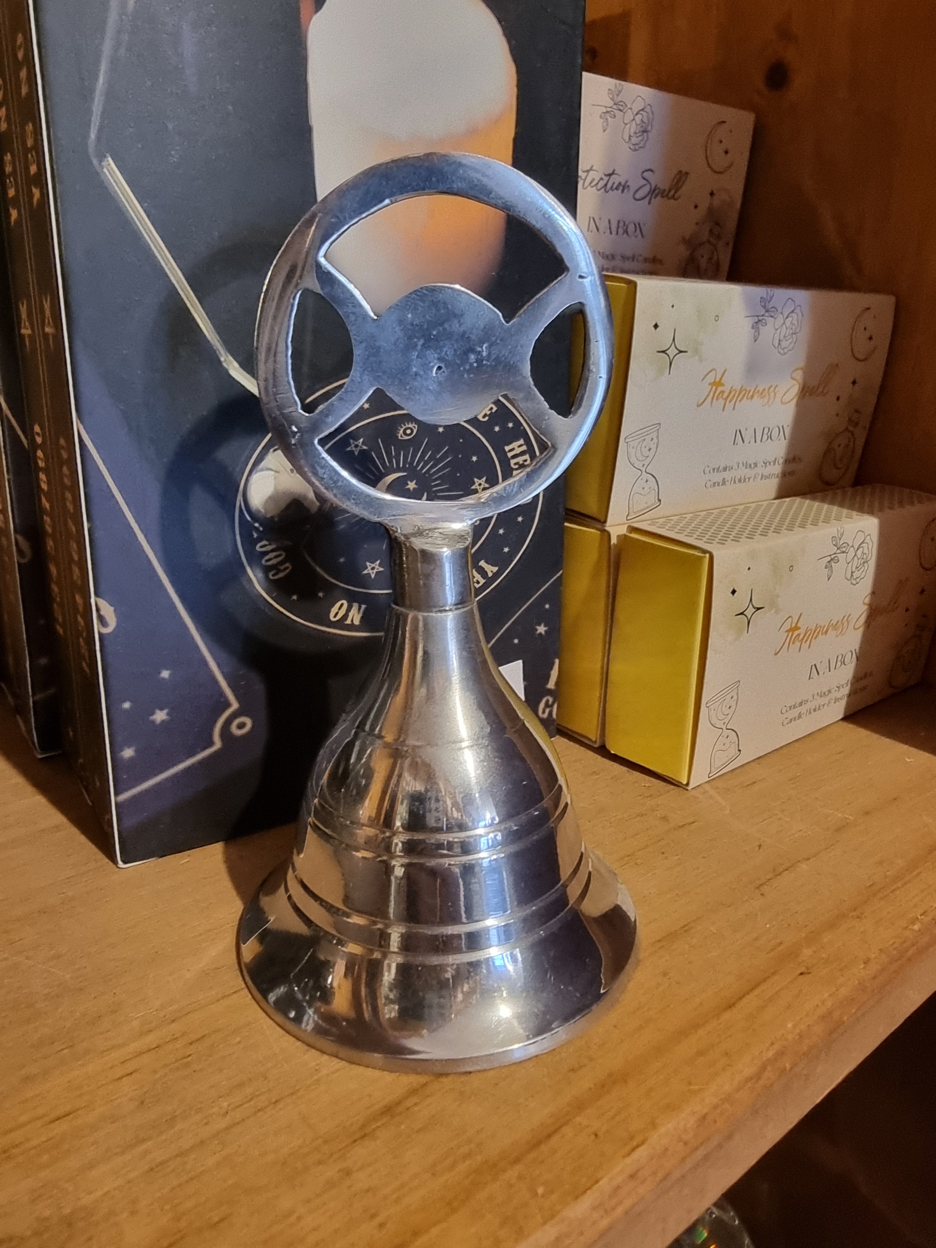 Triple Moon Silver Bell