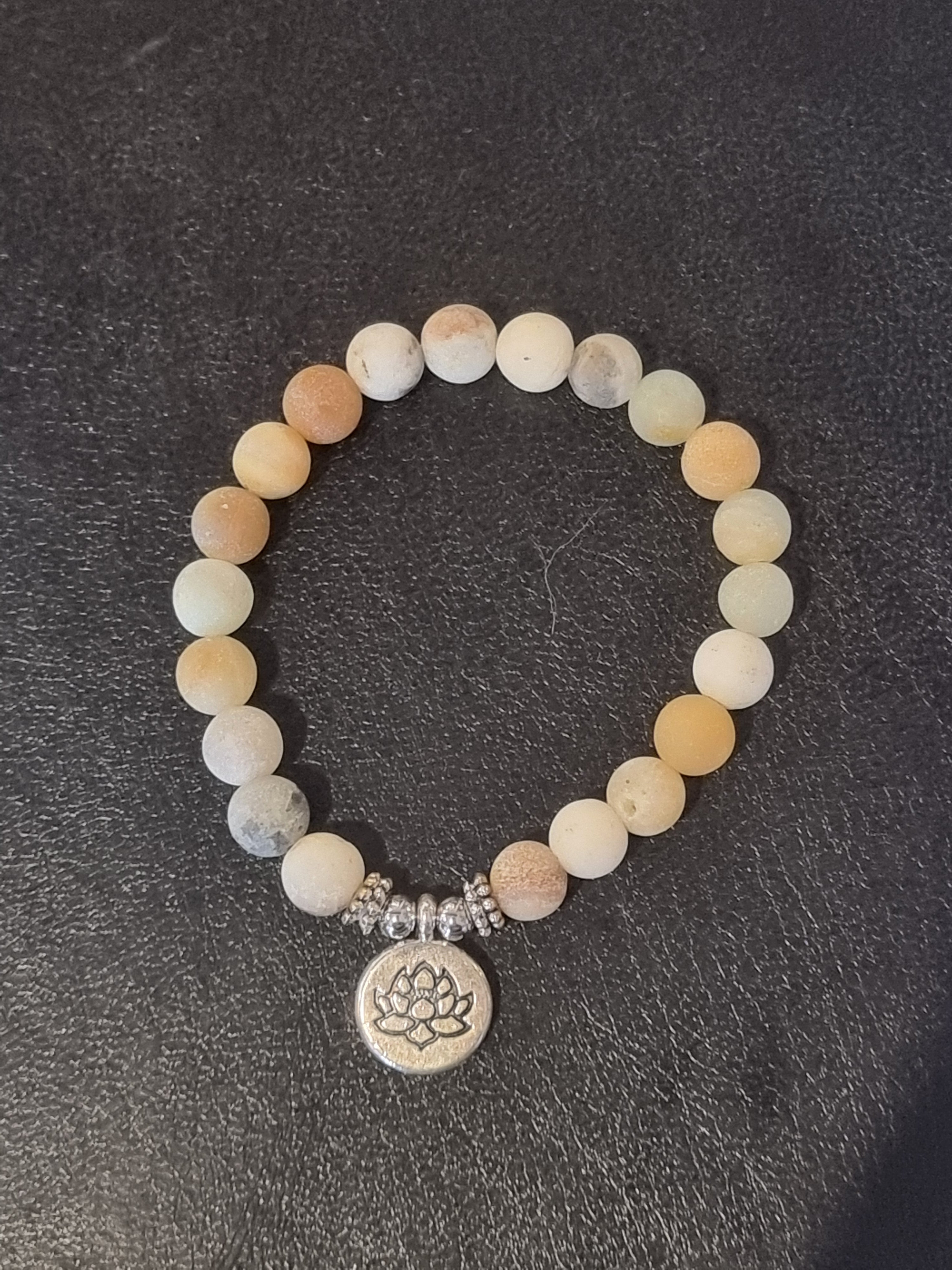 Amazonite Lotus Bracelet