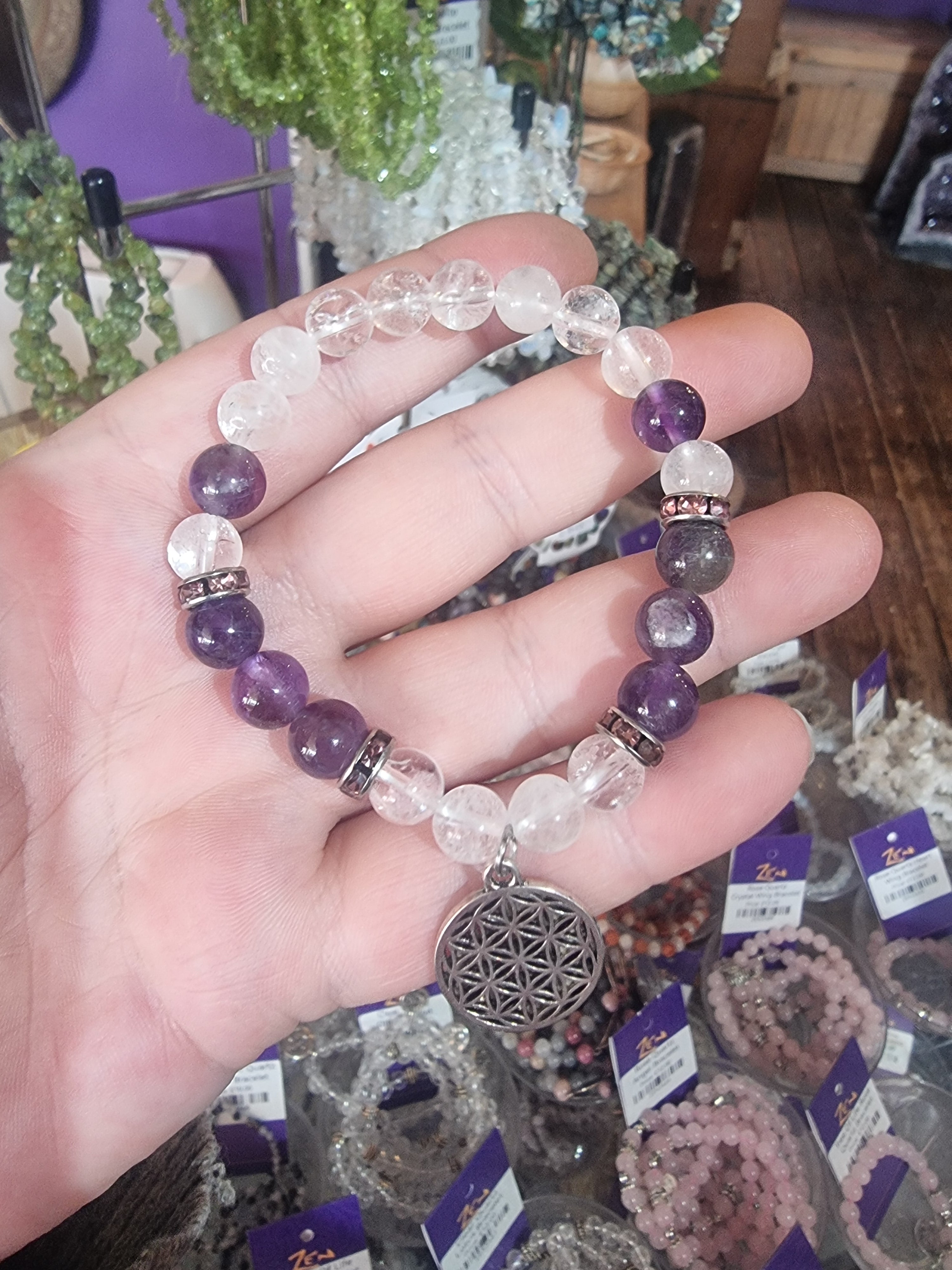 Flower of Life Beaded Bracelet
