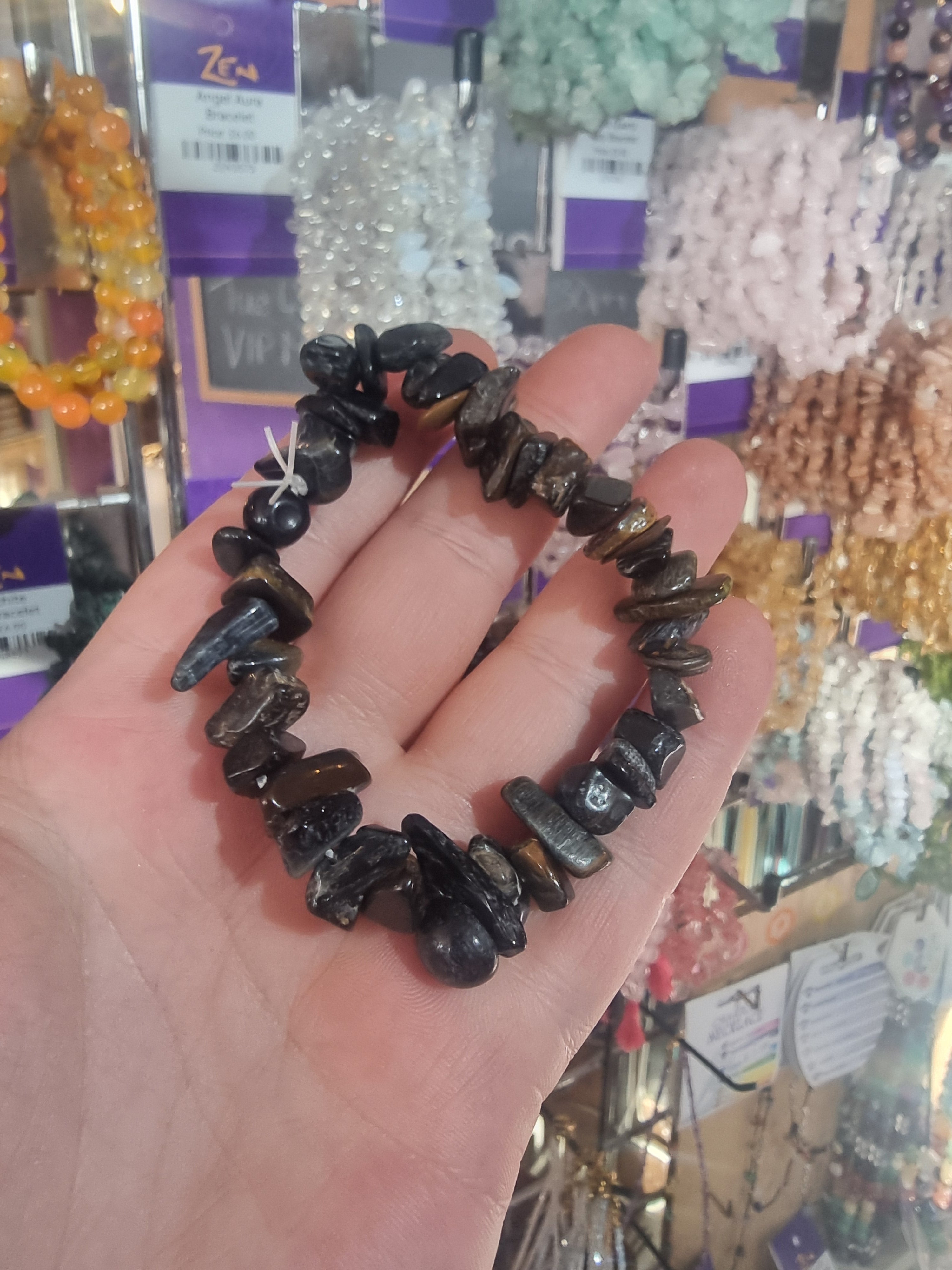 Chunky Blue Tigers Eye Bracelet