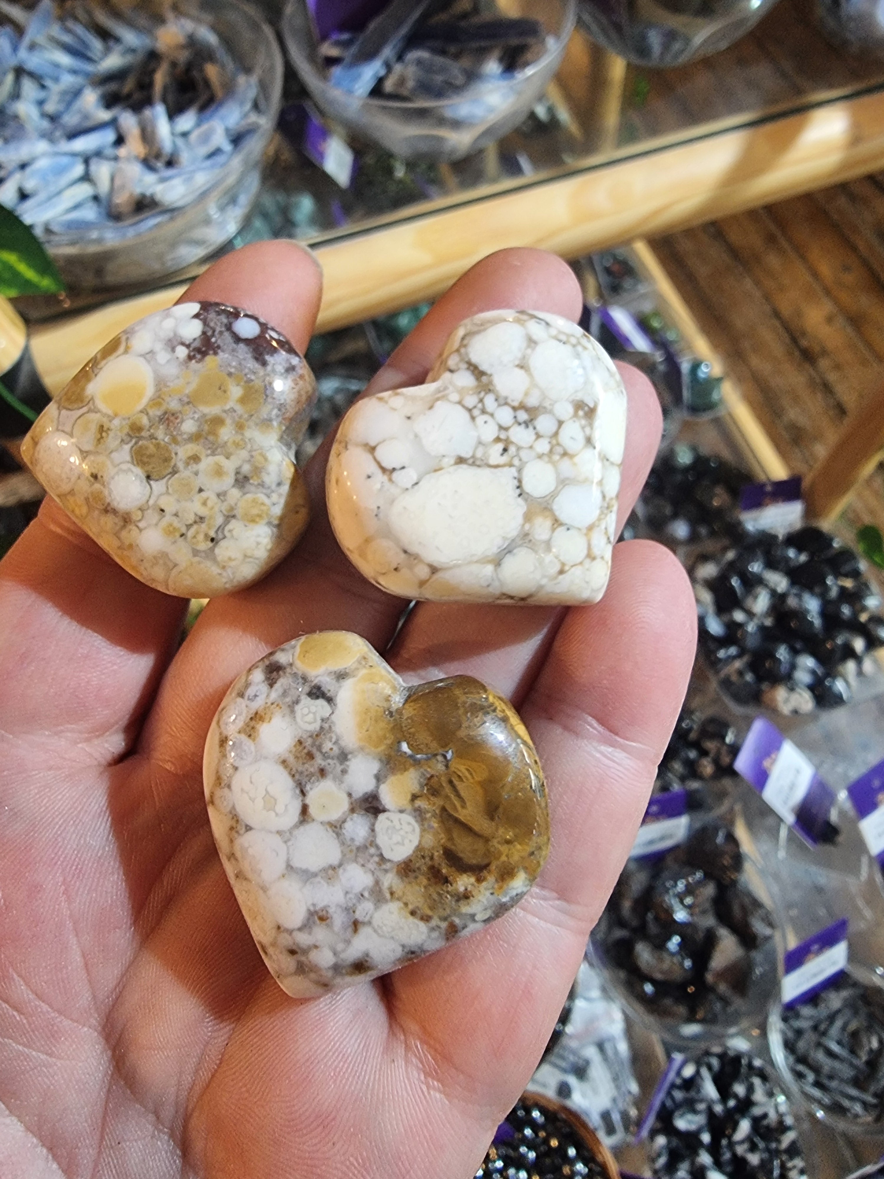 Spotted Agate Heart