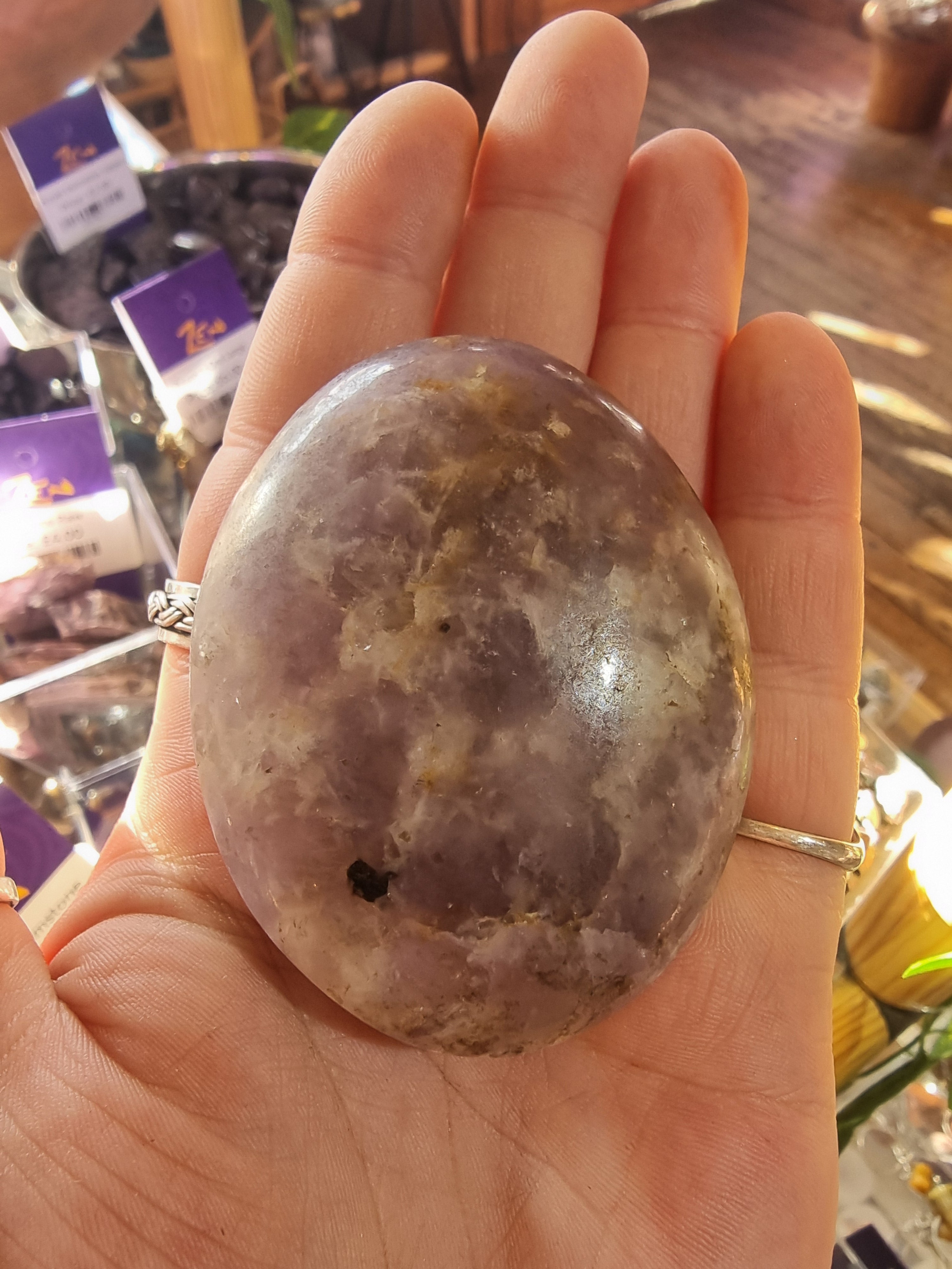 Lepidolite Palmstone