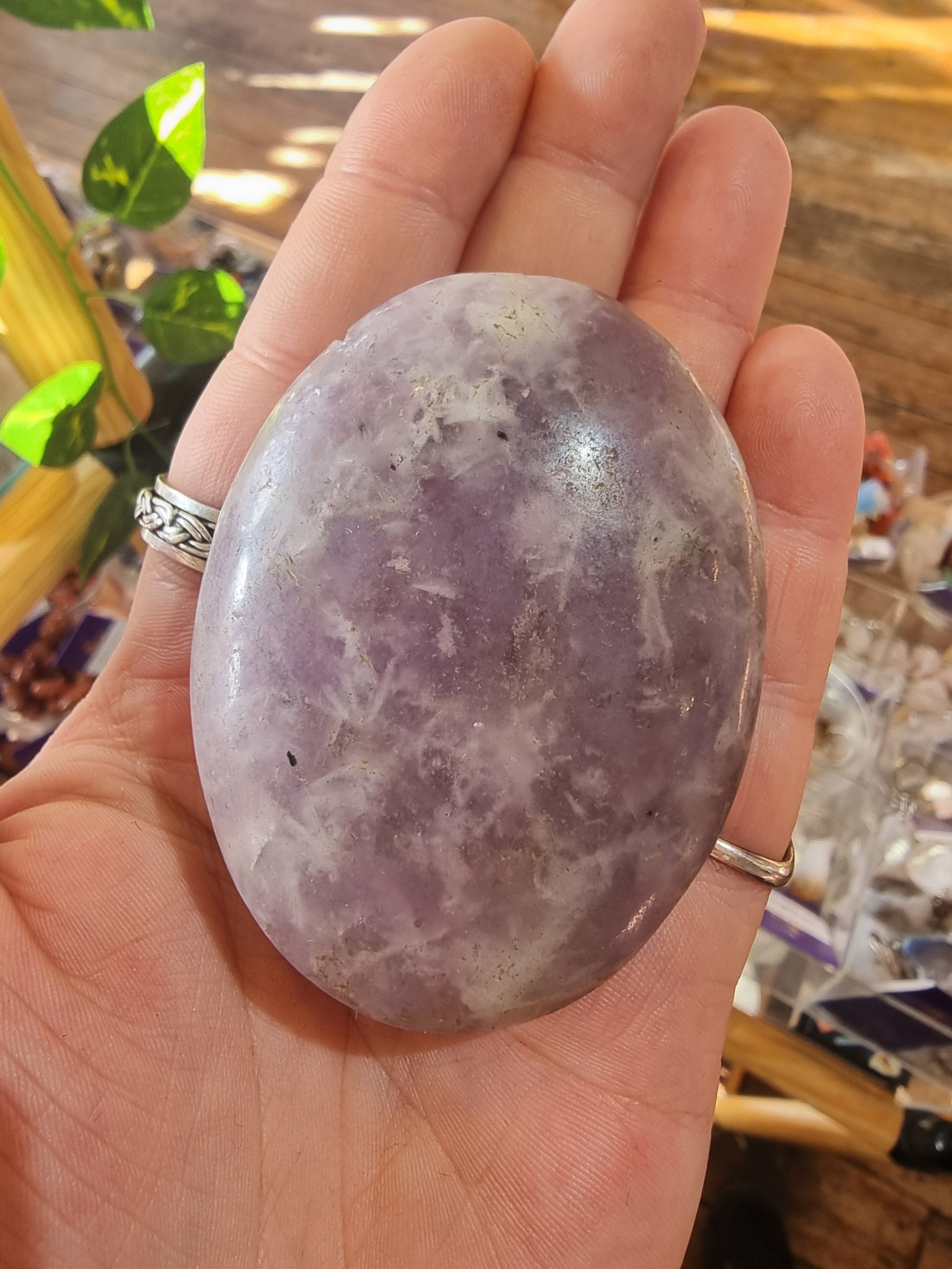 Lepidolite Palmstone
