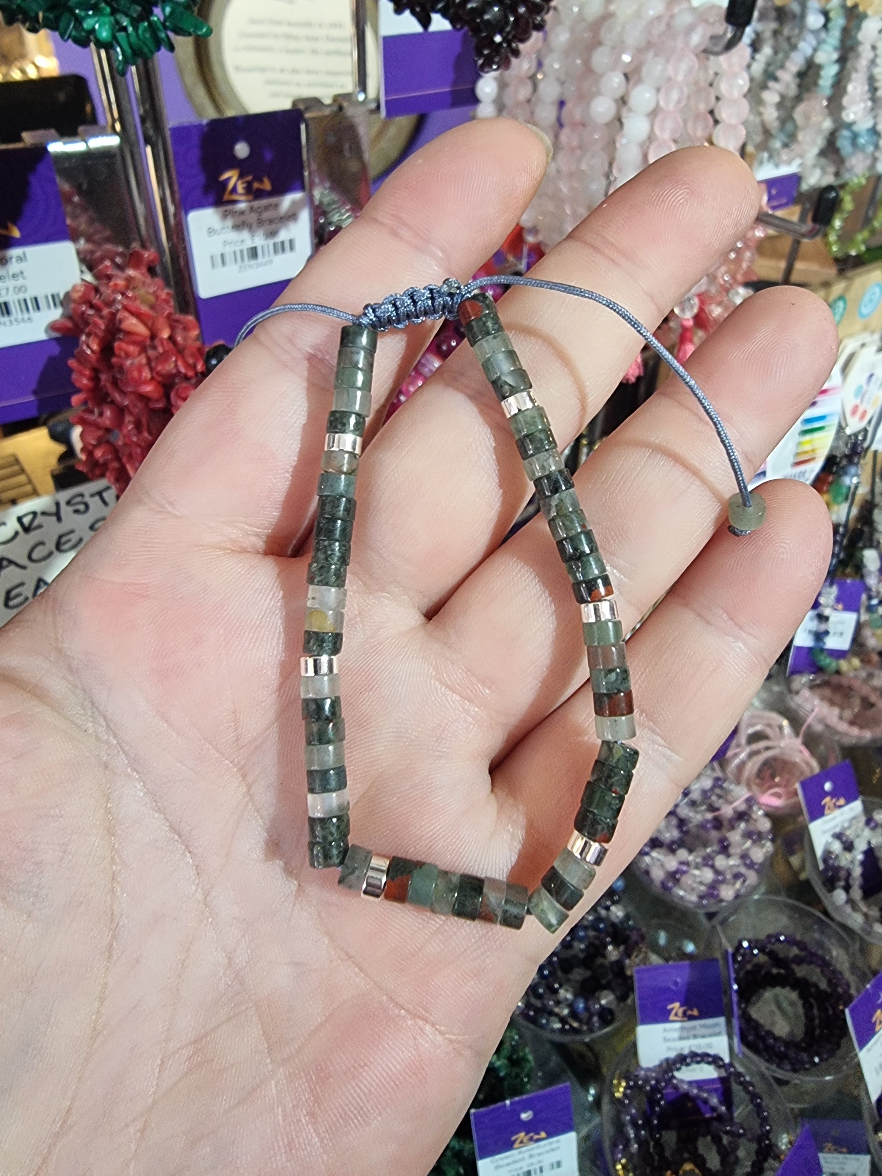 Bloodstone String Bracelet