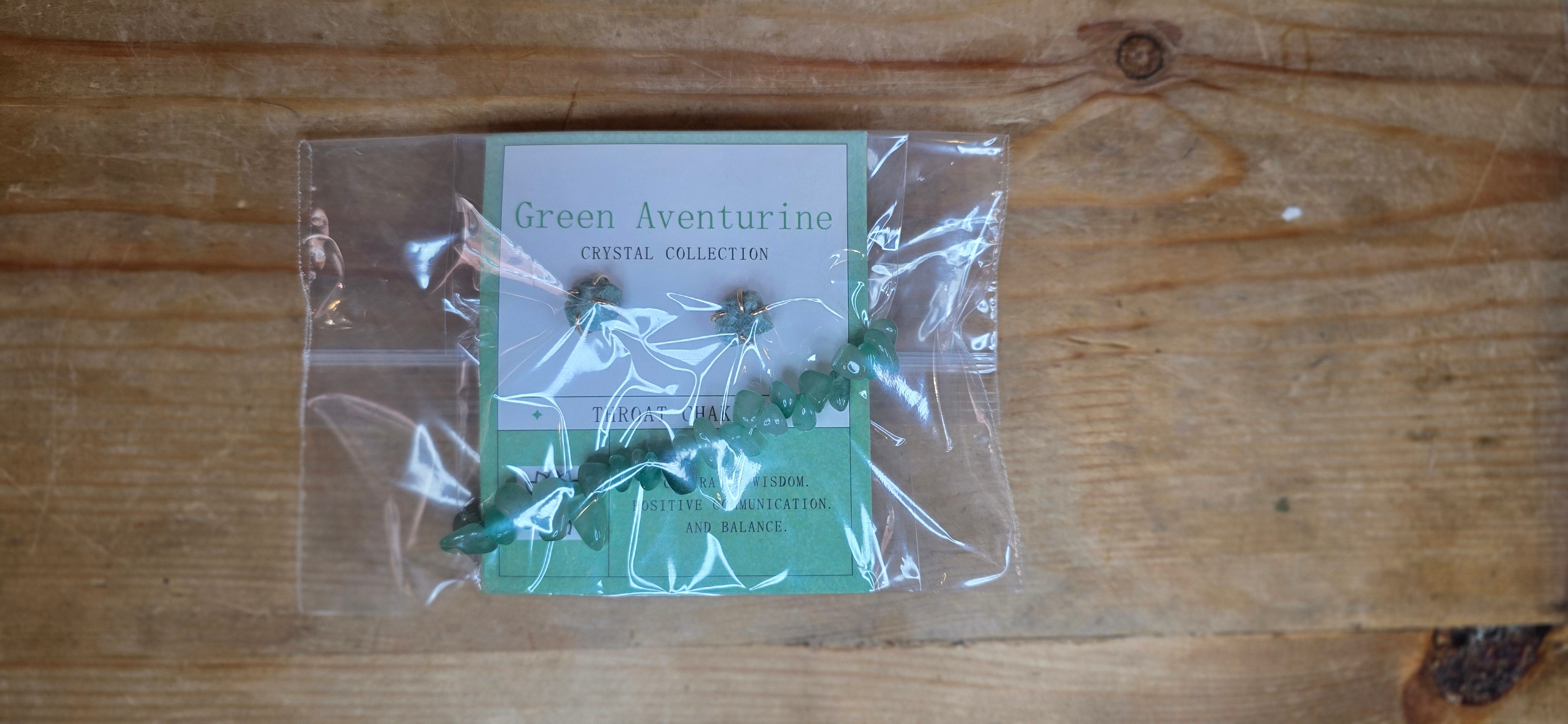 Green Aventurine Earring & Bracelet Gift Set