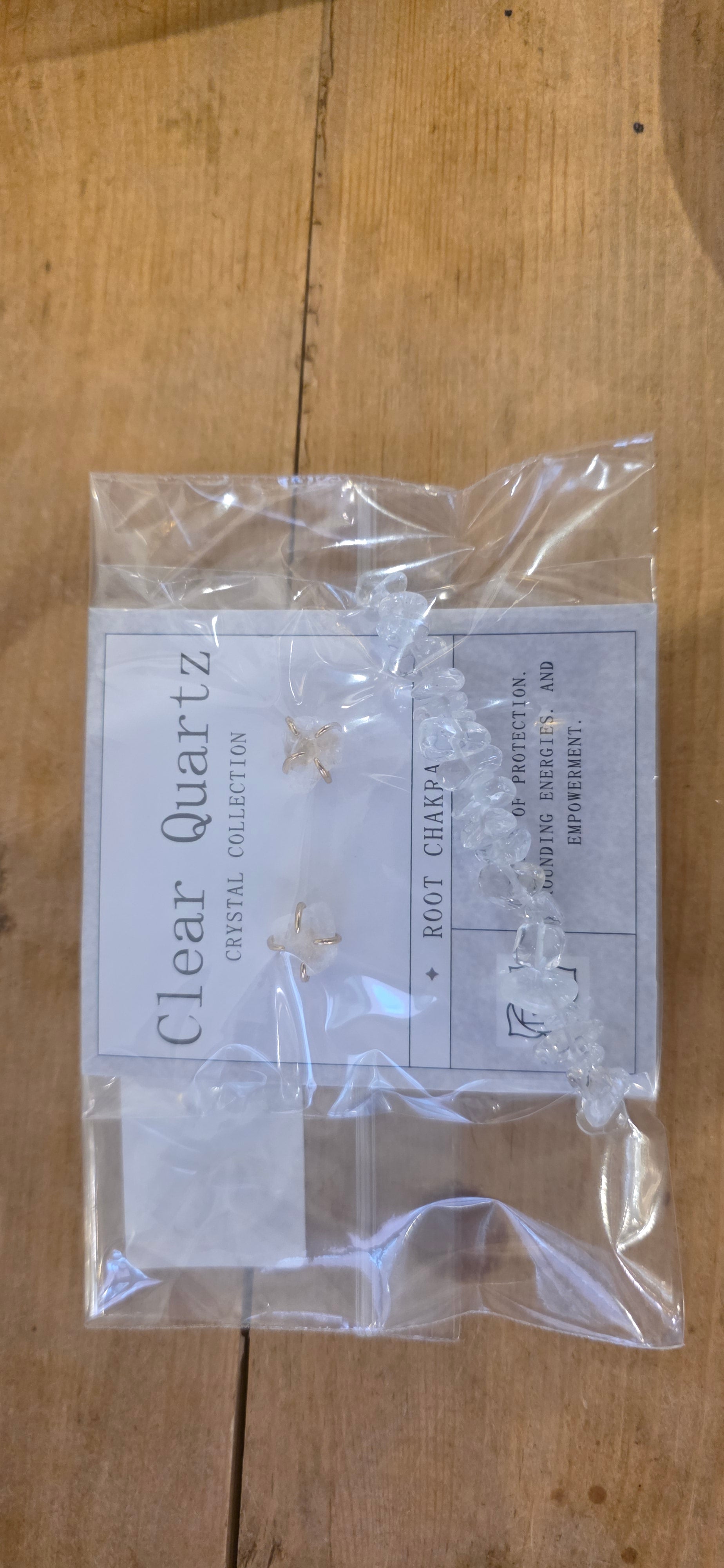 Clear Quartz Earring & Bracelet Gift Set