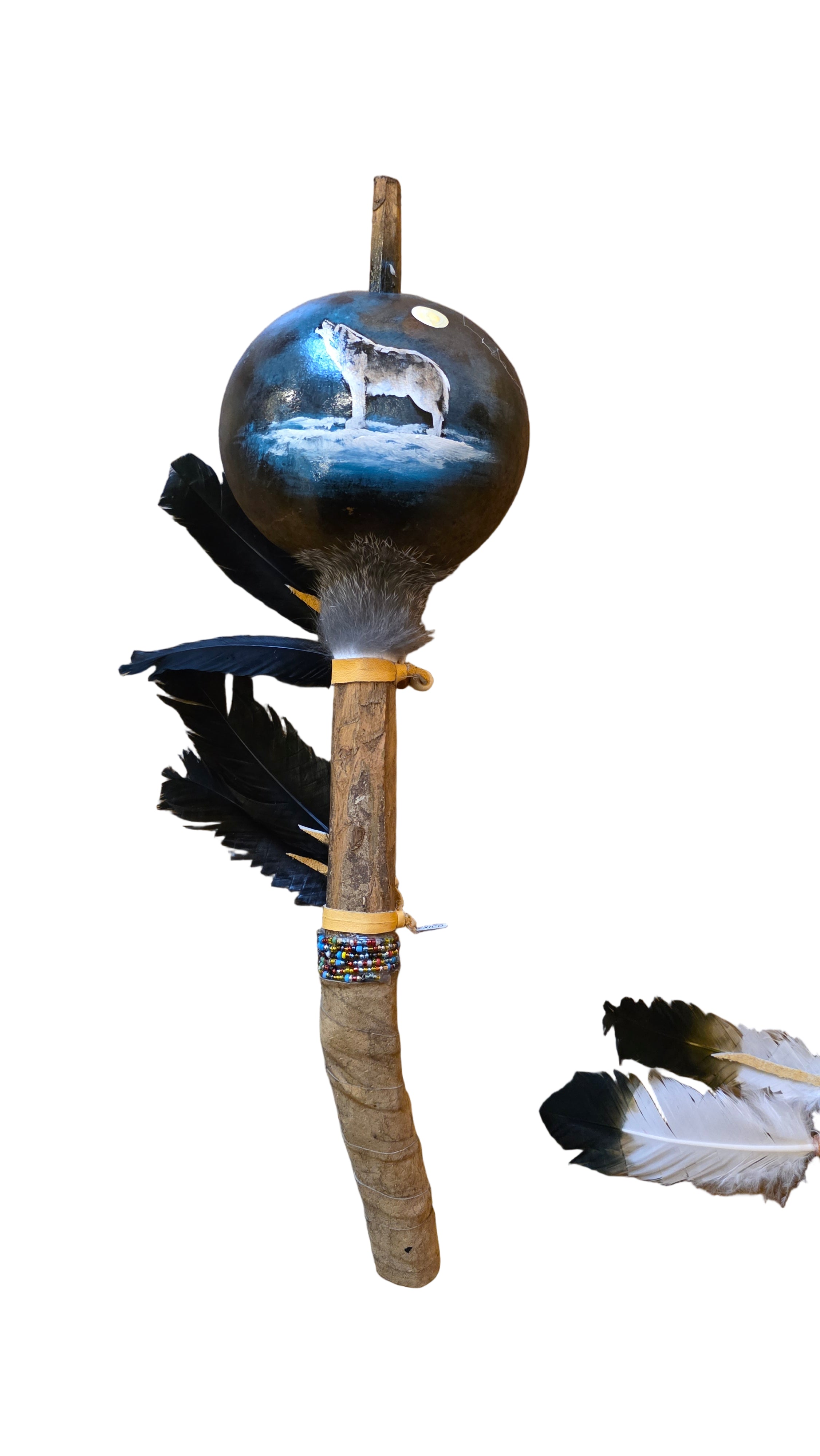 Shamanic Rattle Painted