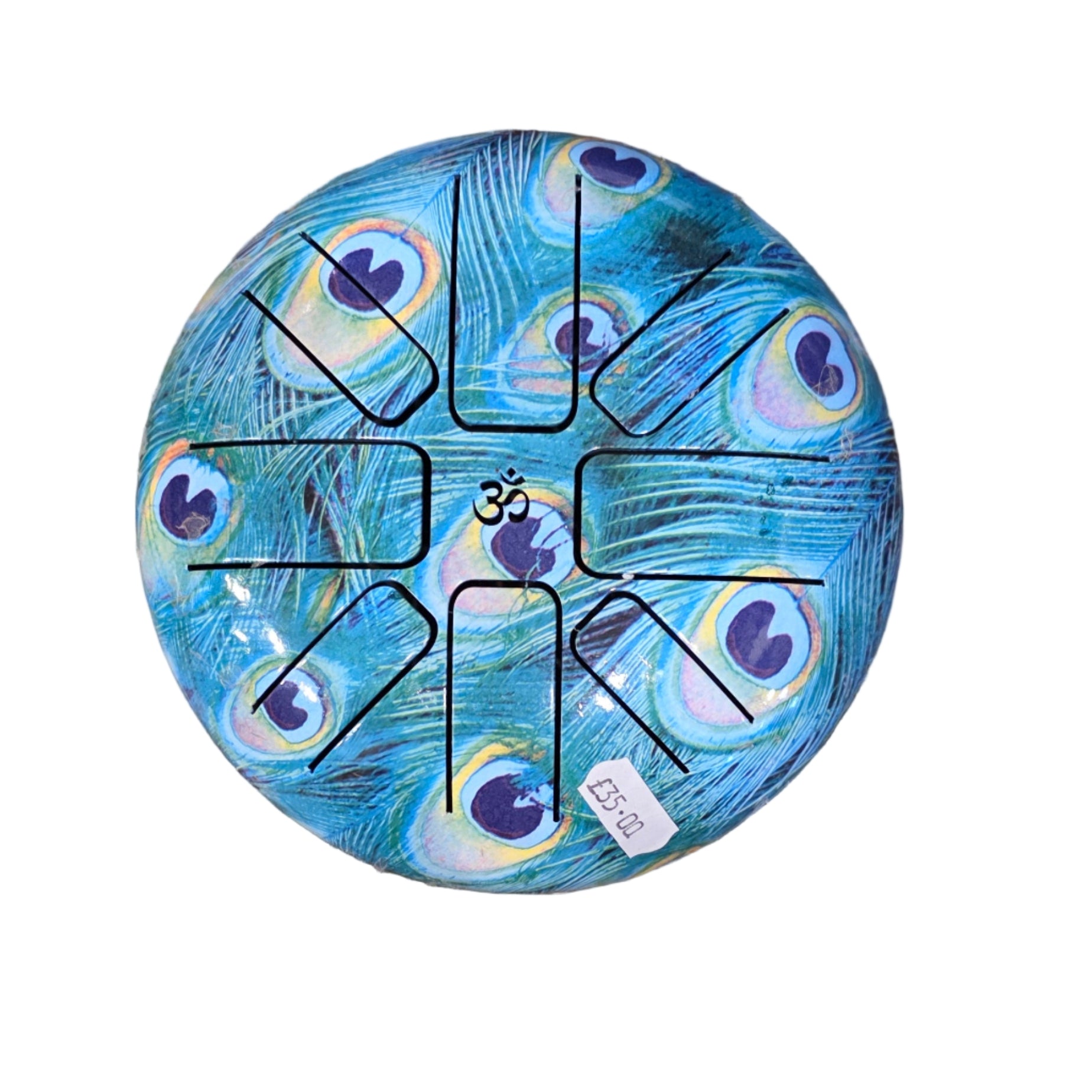 Peacock Painted Tongue Drum (6Inch)