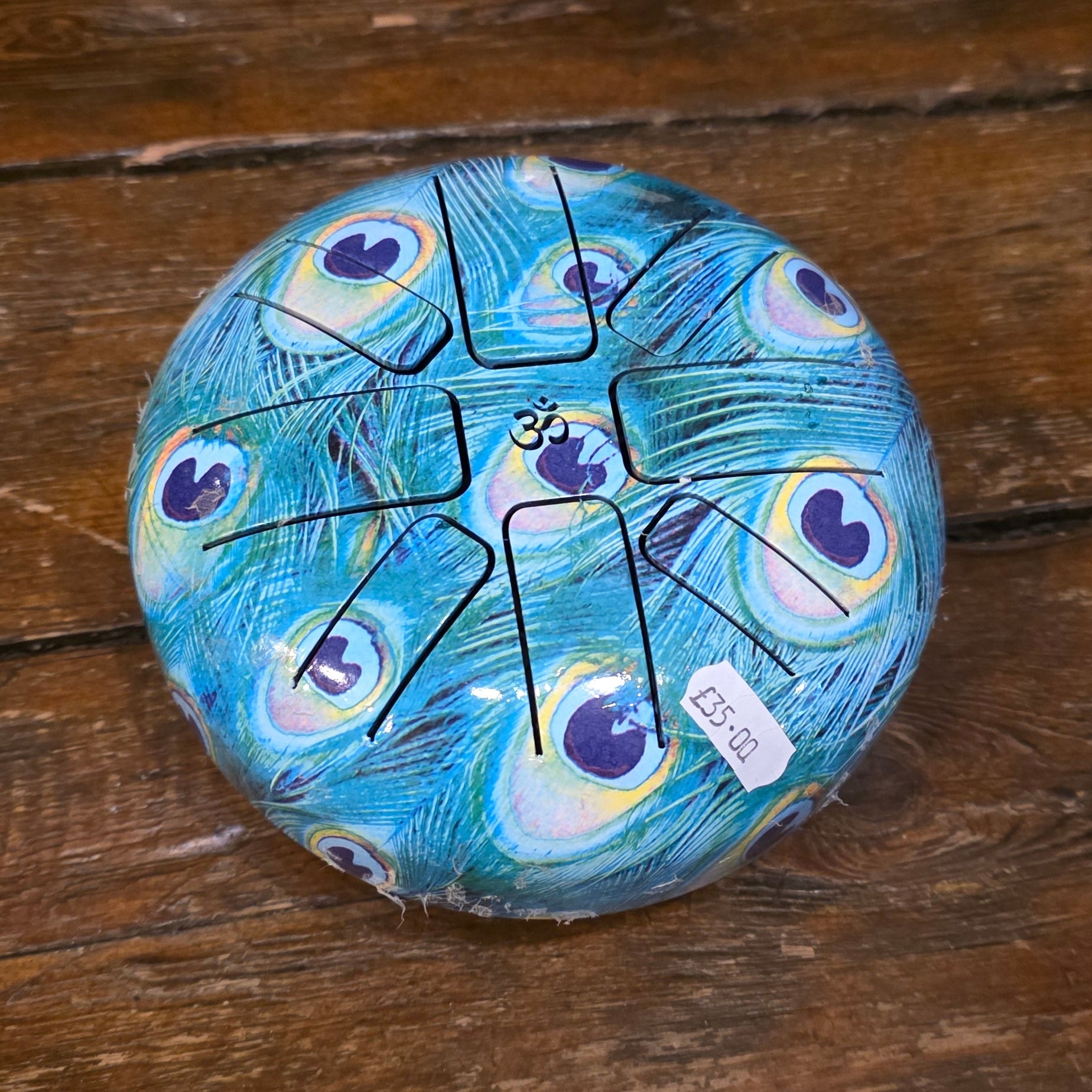 Peacock Painted Tongue Drum (6Inch)