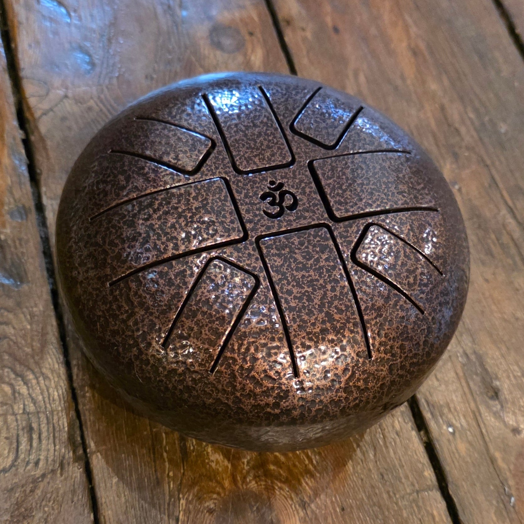 Brown Textured Tongue Drum (6Inch)